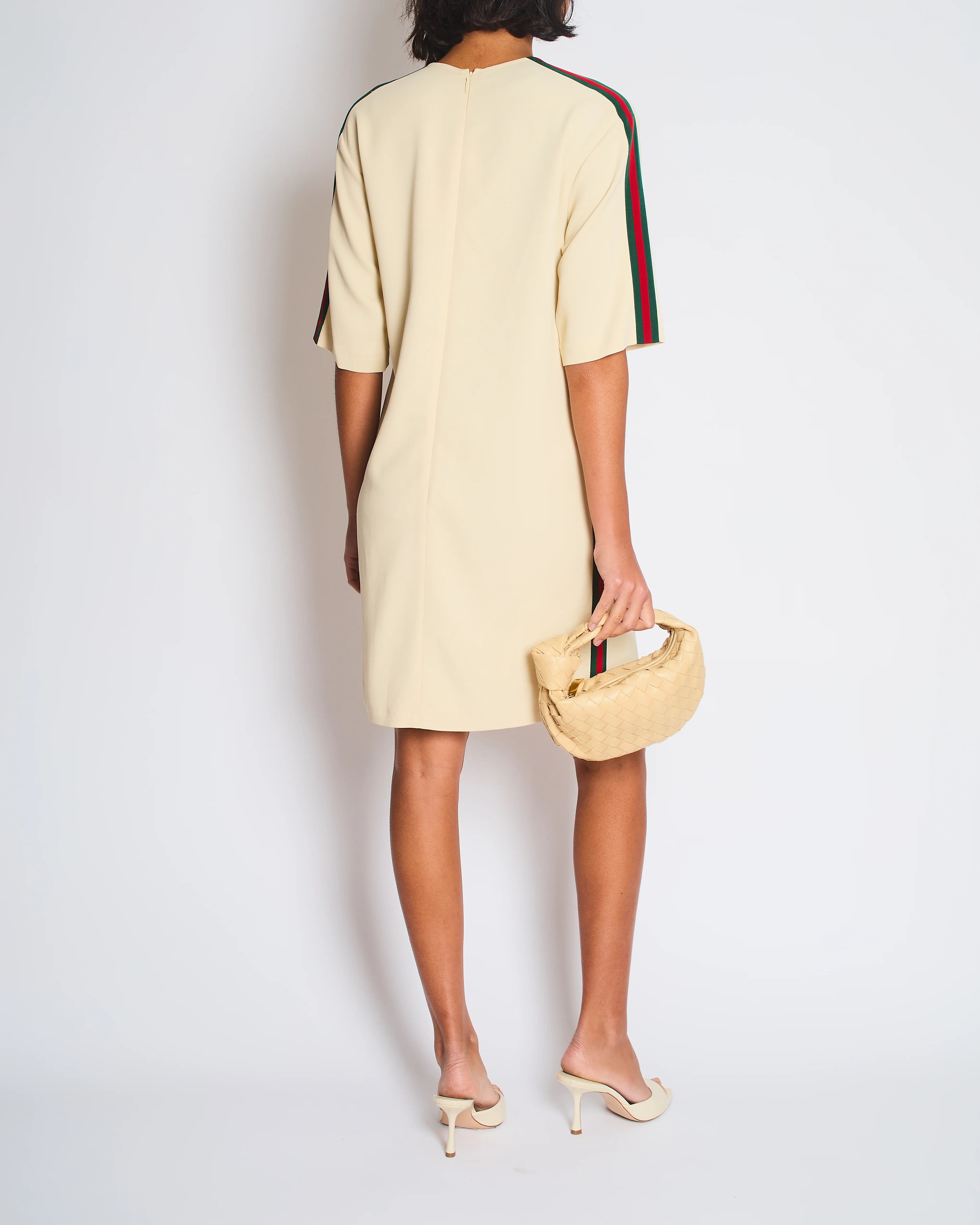 Gucci Beige Web Stripe Tunic Short Dress Size IT 40 (UK 8) - Image 6