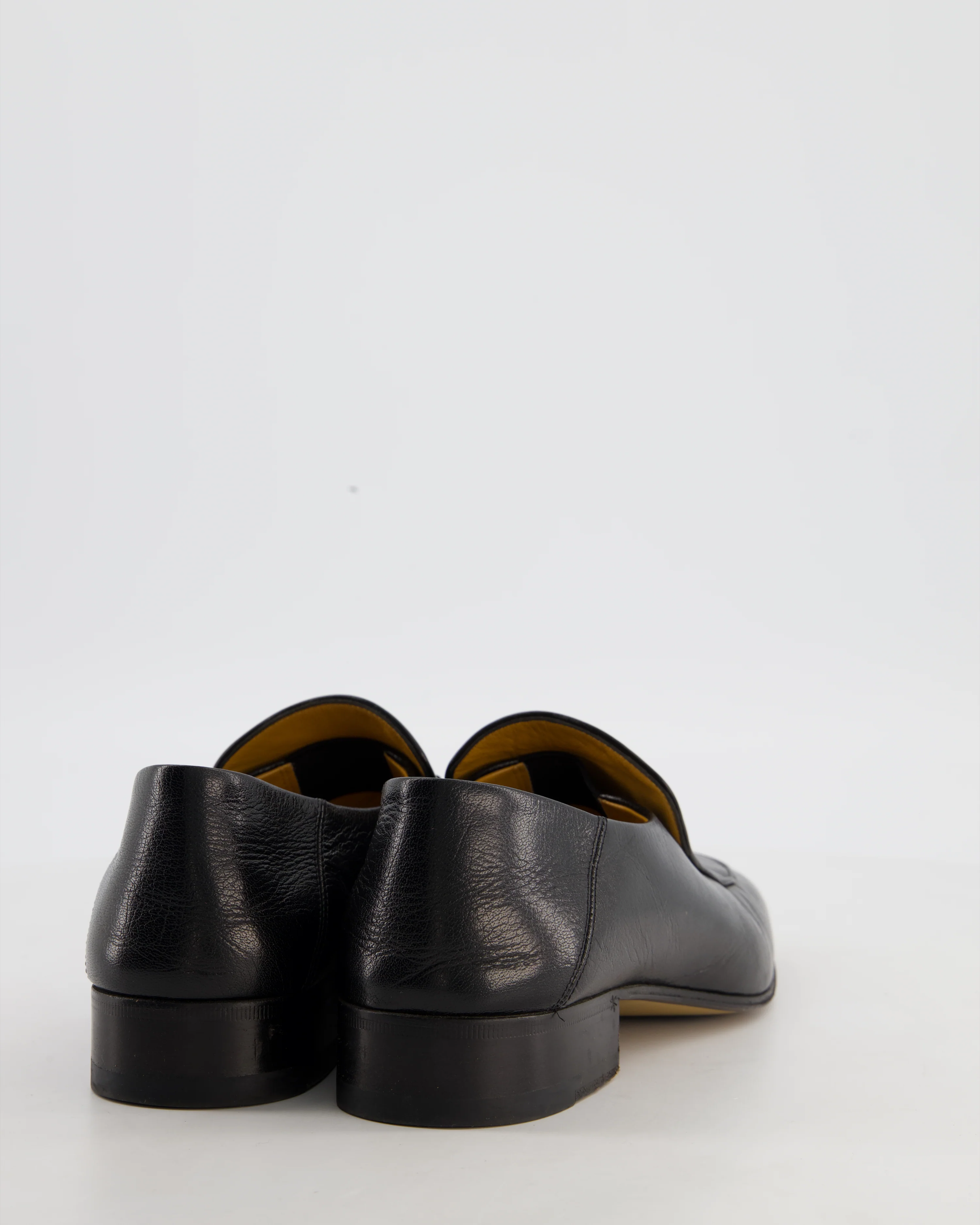 Gucci Black Jordaan Horsebit Loafers Size EU 38 - Image 3
