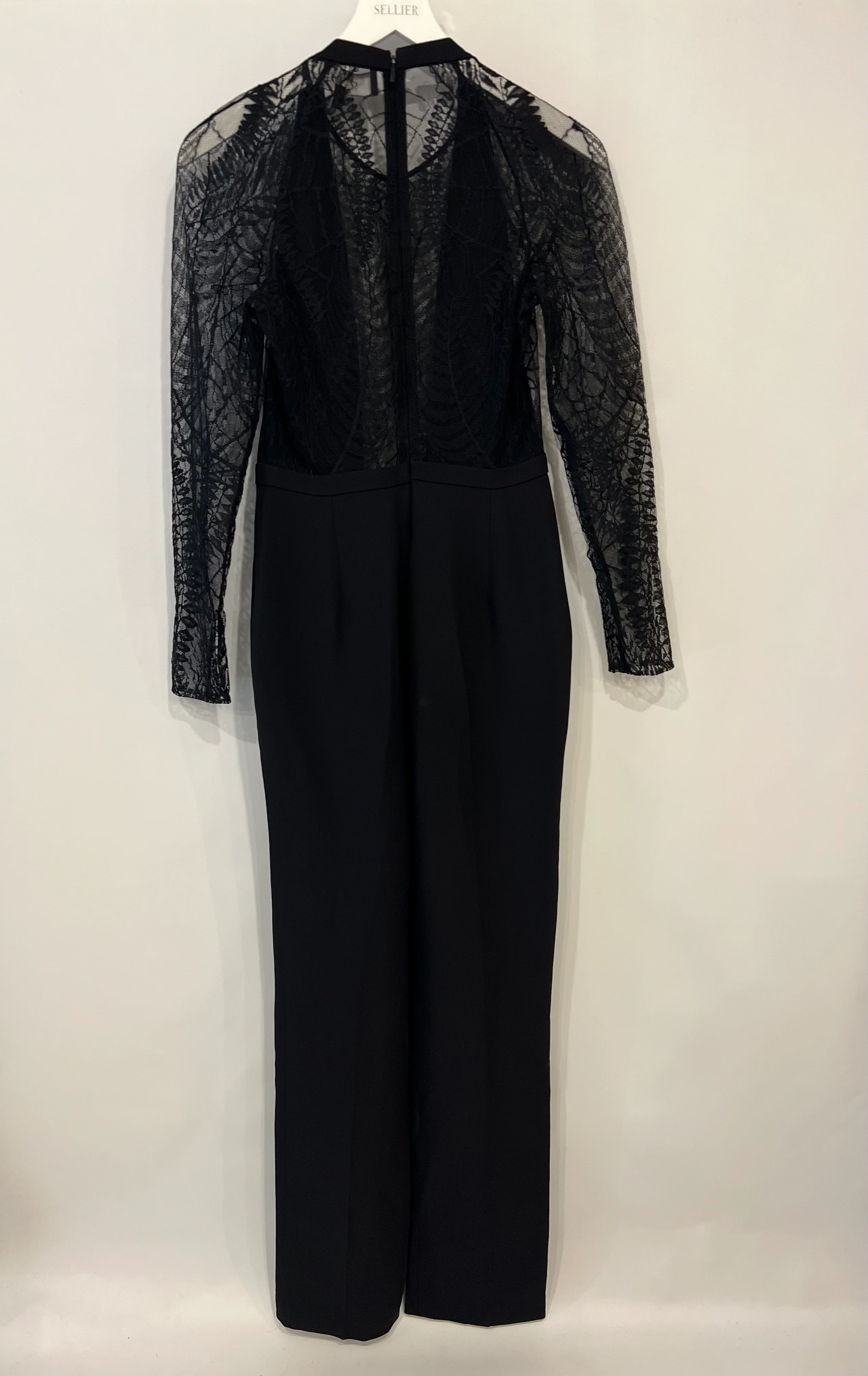 Gucci Black Laced Long Sleeve Jumpsuit IT 40 (UK 8) - Image 9