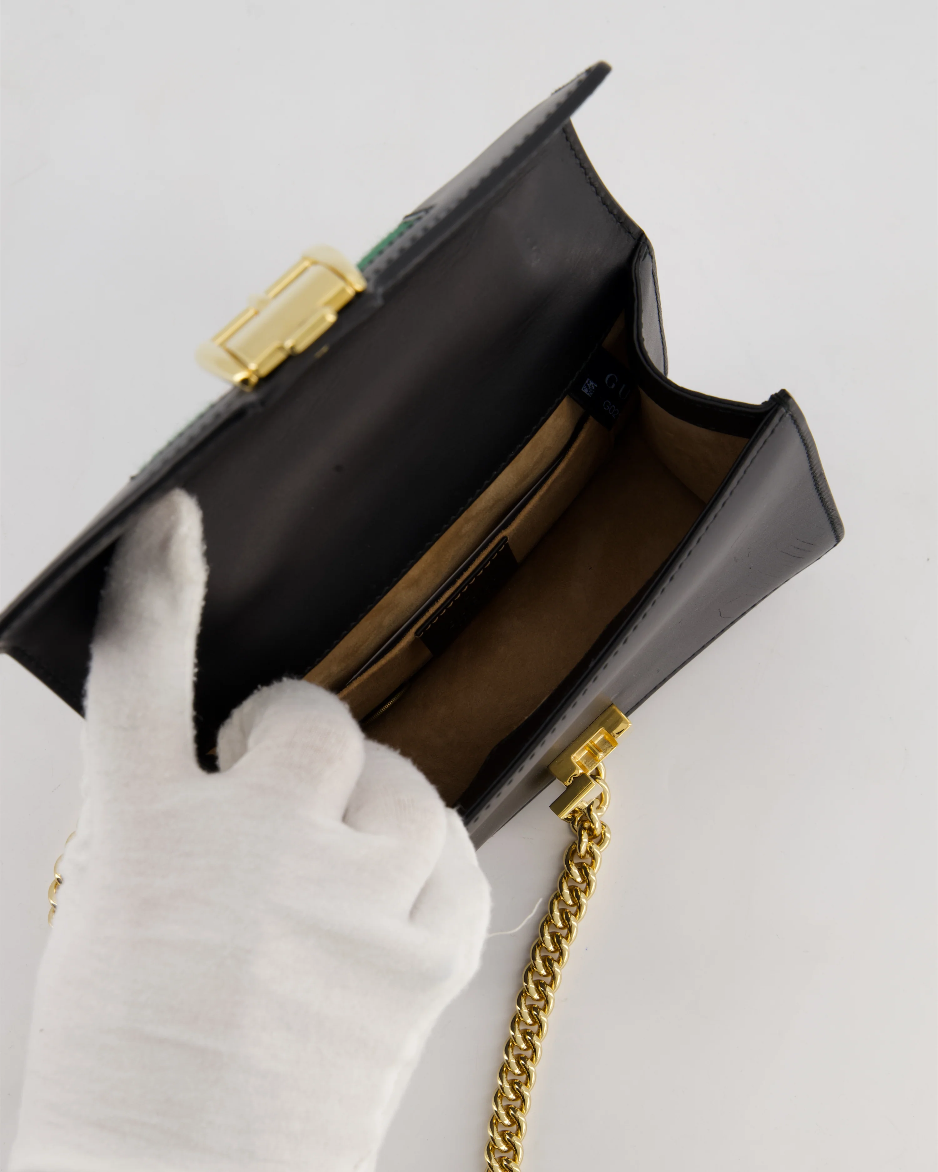 Gucci Black Leather Small Sylvie Bag with Gold Hardware - Image 20
