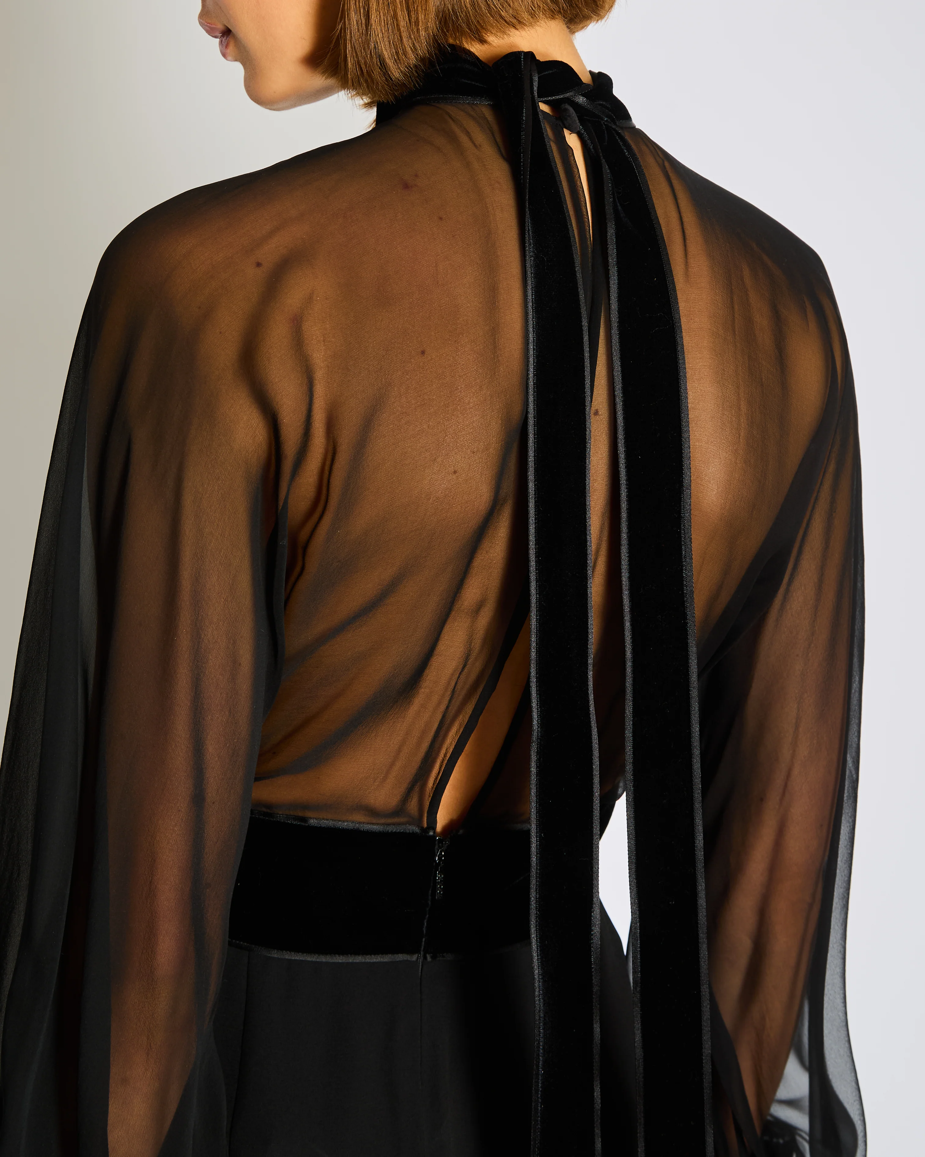 Gucci by Tom Ford Black Velvet Mini Dress Size IT 38 (UK 6) - Image 3
