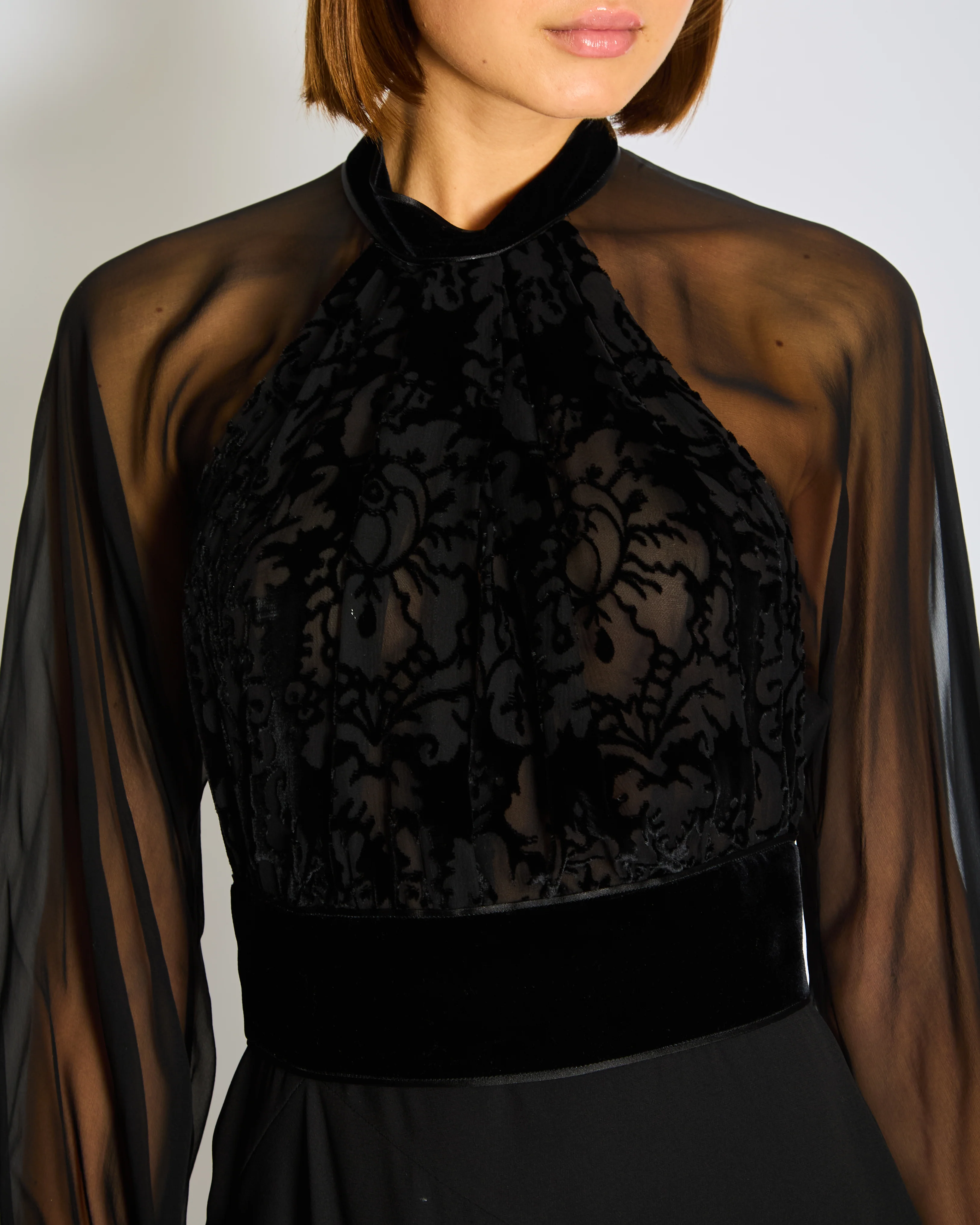 Gucci by Tom Ford Black Velvet Mini Dress Size IT 38 (UK 6) - Image 4