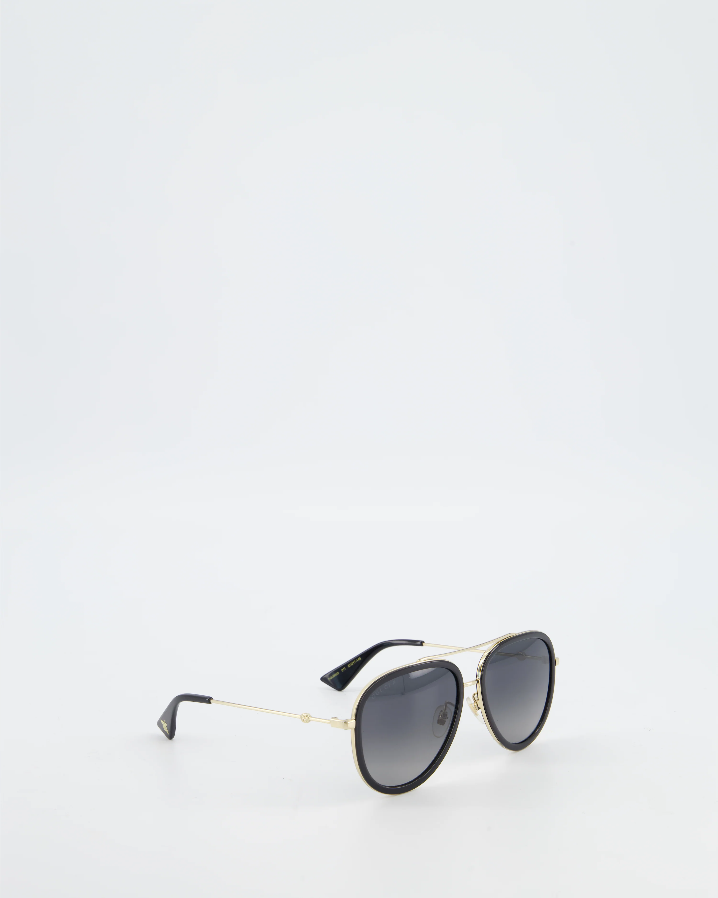 Gucci Gradient Aviator Sunglasses with Black & Gold Frame - Image 2