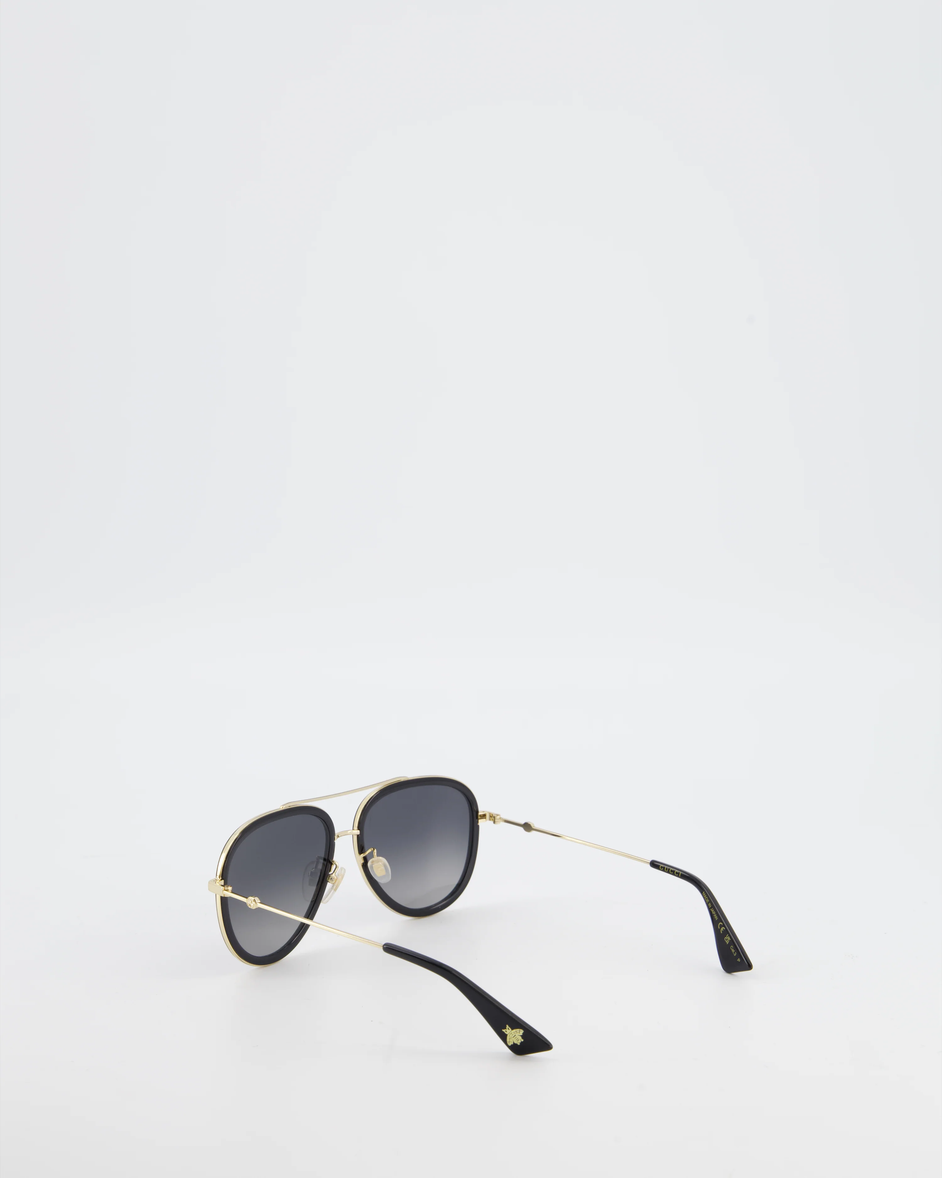 Gucci Gradient Aviator Sunglasses with Black & Gold Frame - Image 6