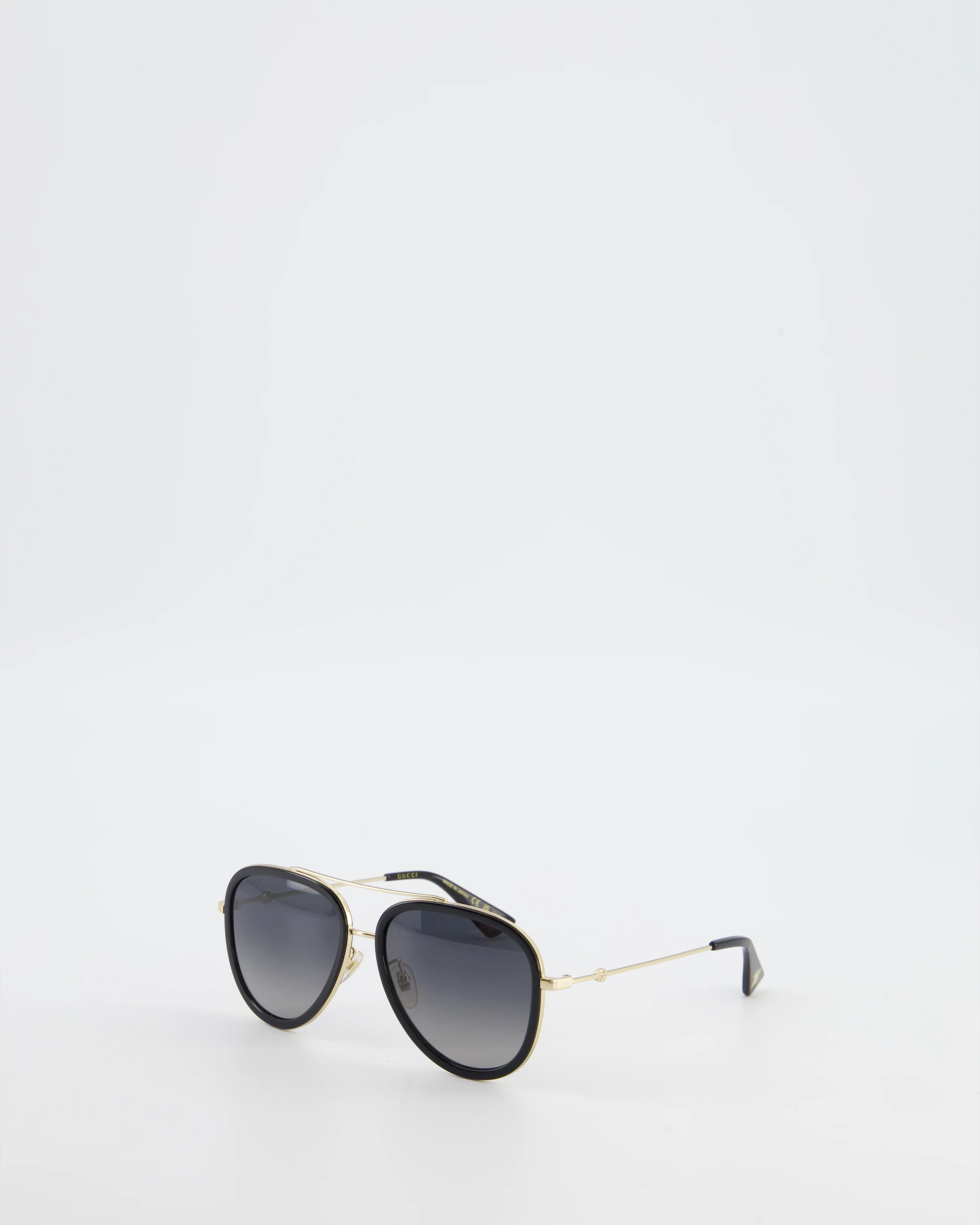 Gucci Gradient Aviator Sunglasses with Black & Gold Frame - Image 8