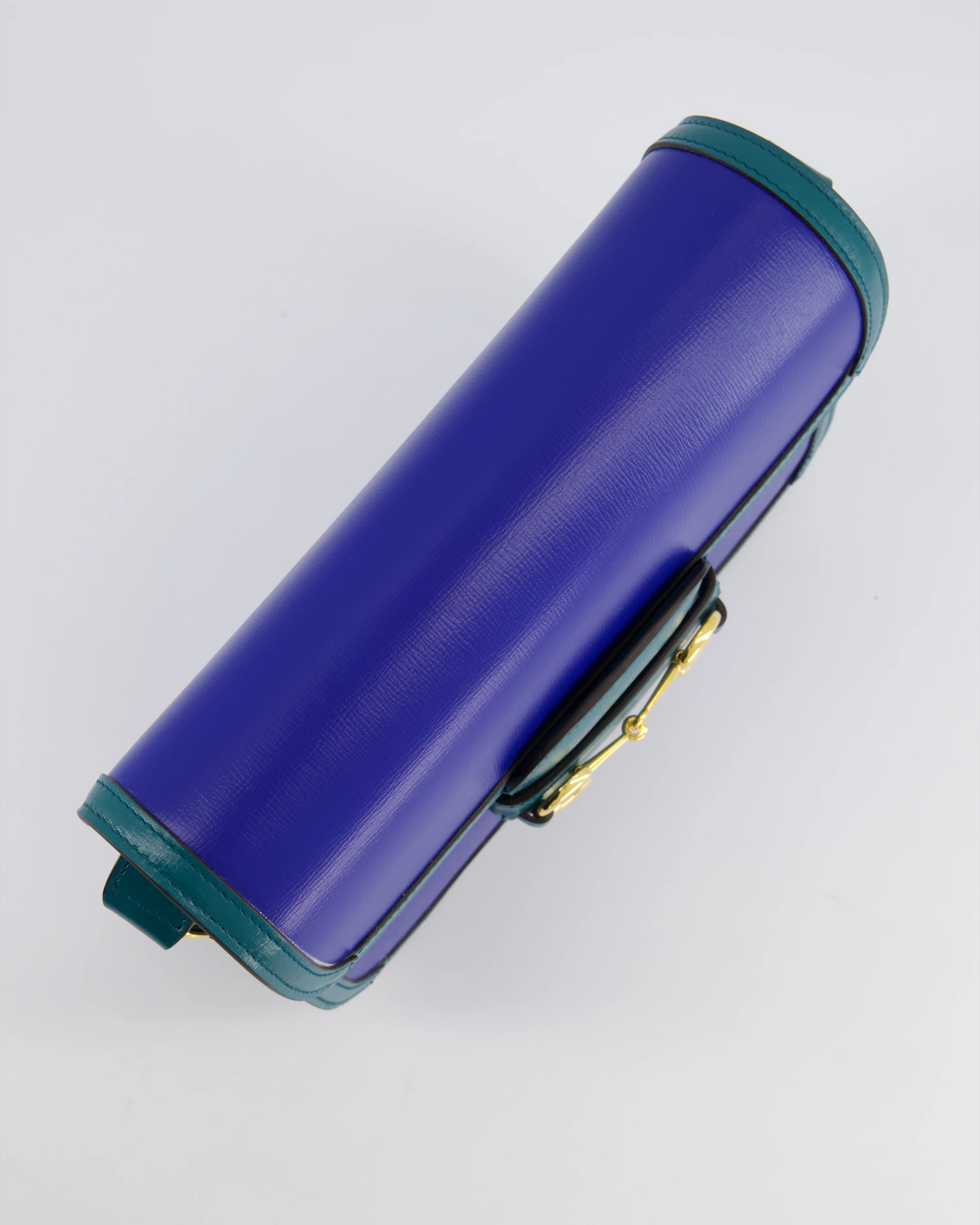 Gucci Horsebit 1955 Small Shoulder Bag in Blue and Green with Gold Hardware RRP £2,650 - Image 15