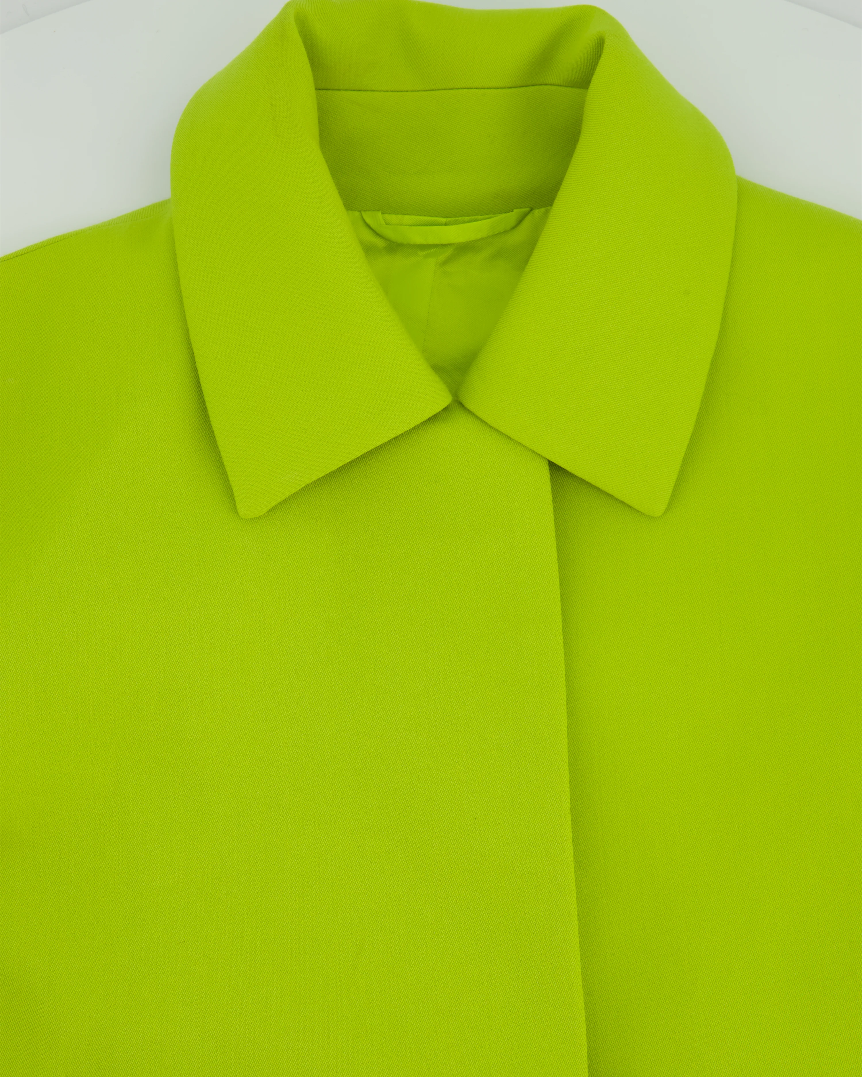 Gucci Lime Green Wool Shorts & Jacket Set With Silver Logo Detail Size IT 38/40 (UK 6/8) - Image 8