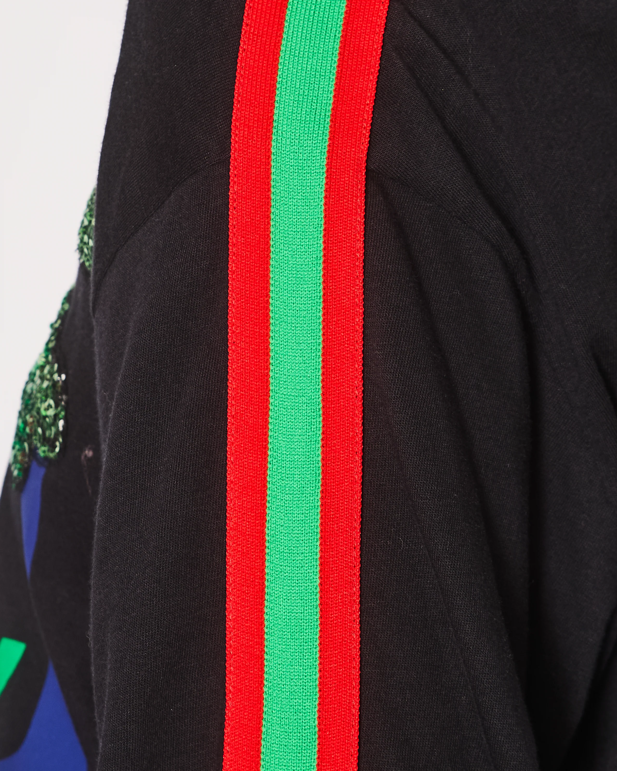 Gucci Navy Long Sleeve Cities Oversized Sweatshirt with Sequin Tiger Detail Size XS (UK 6) - Image 4