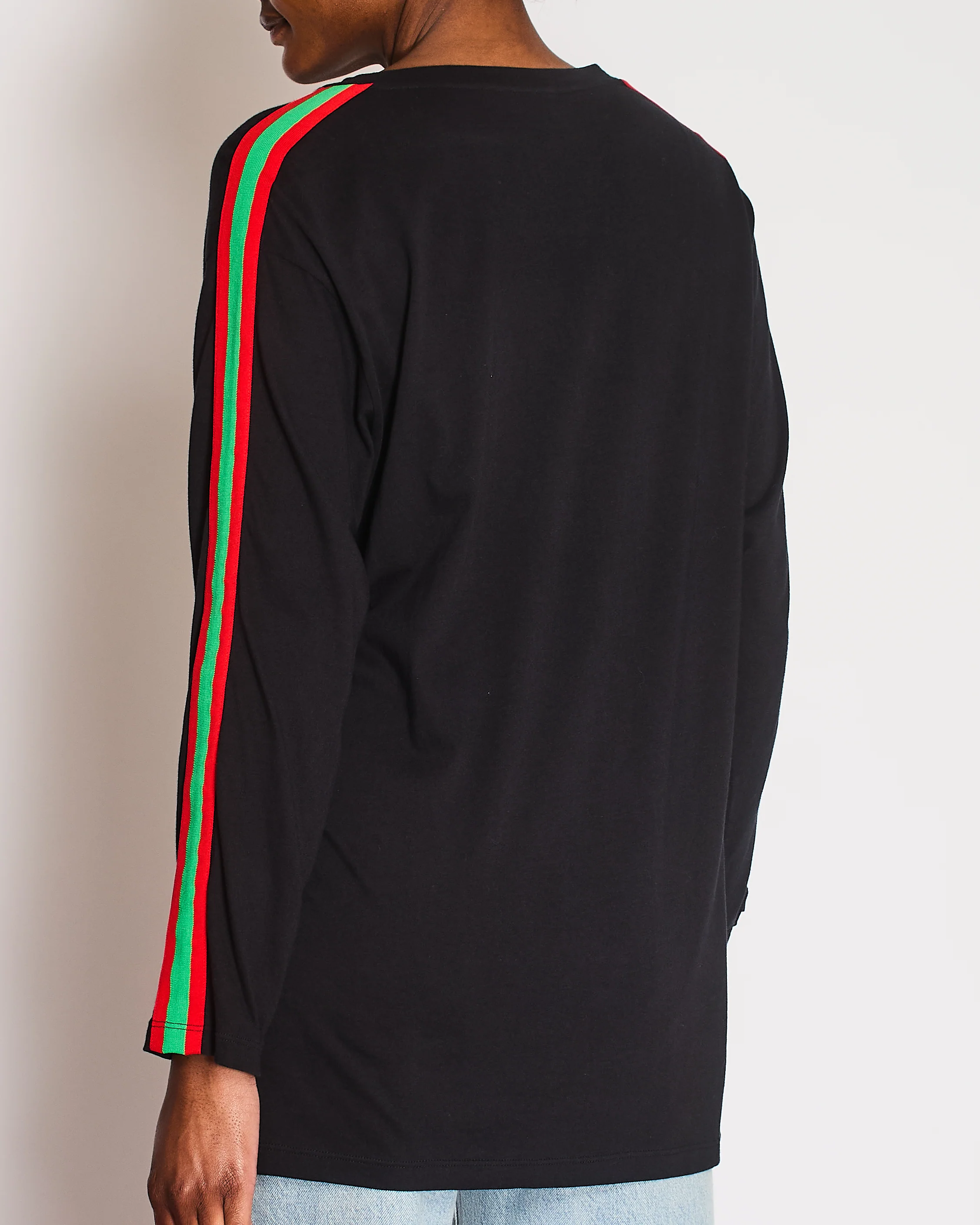 Gucci Navy Long Sleeve Cities Oversized Sweatshirt with Sequin Tiger Detail Size XS (UK 6) - Image 5