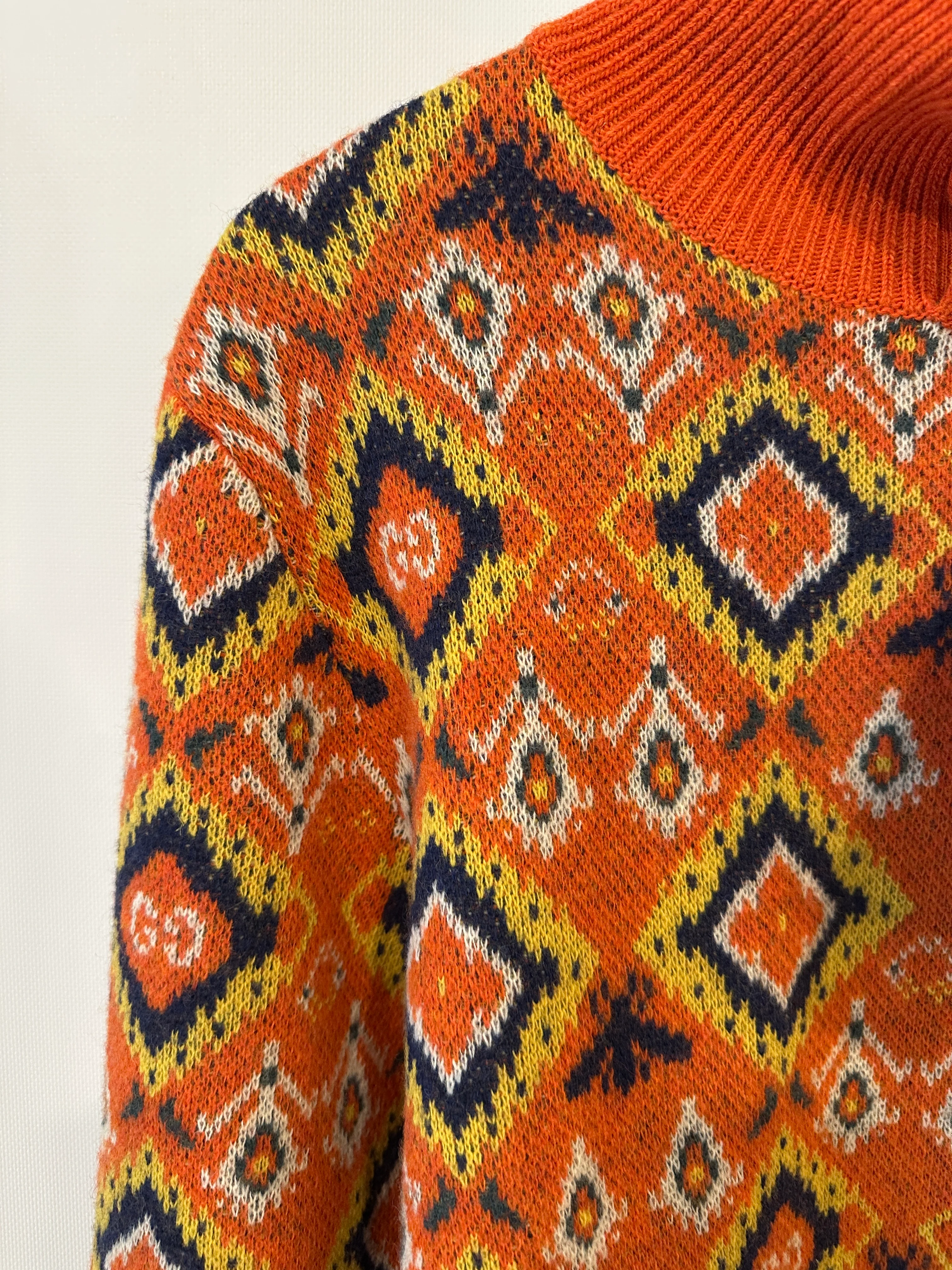 Gucci Orange High Neck Knitted Jumper with Bees and GG Logo Detail IT 42 (UK 10) - Image 10