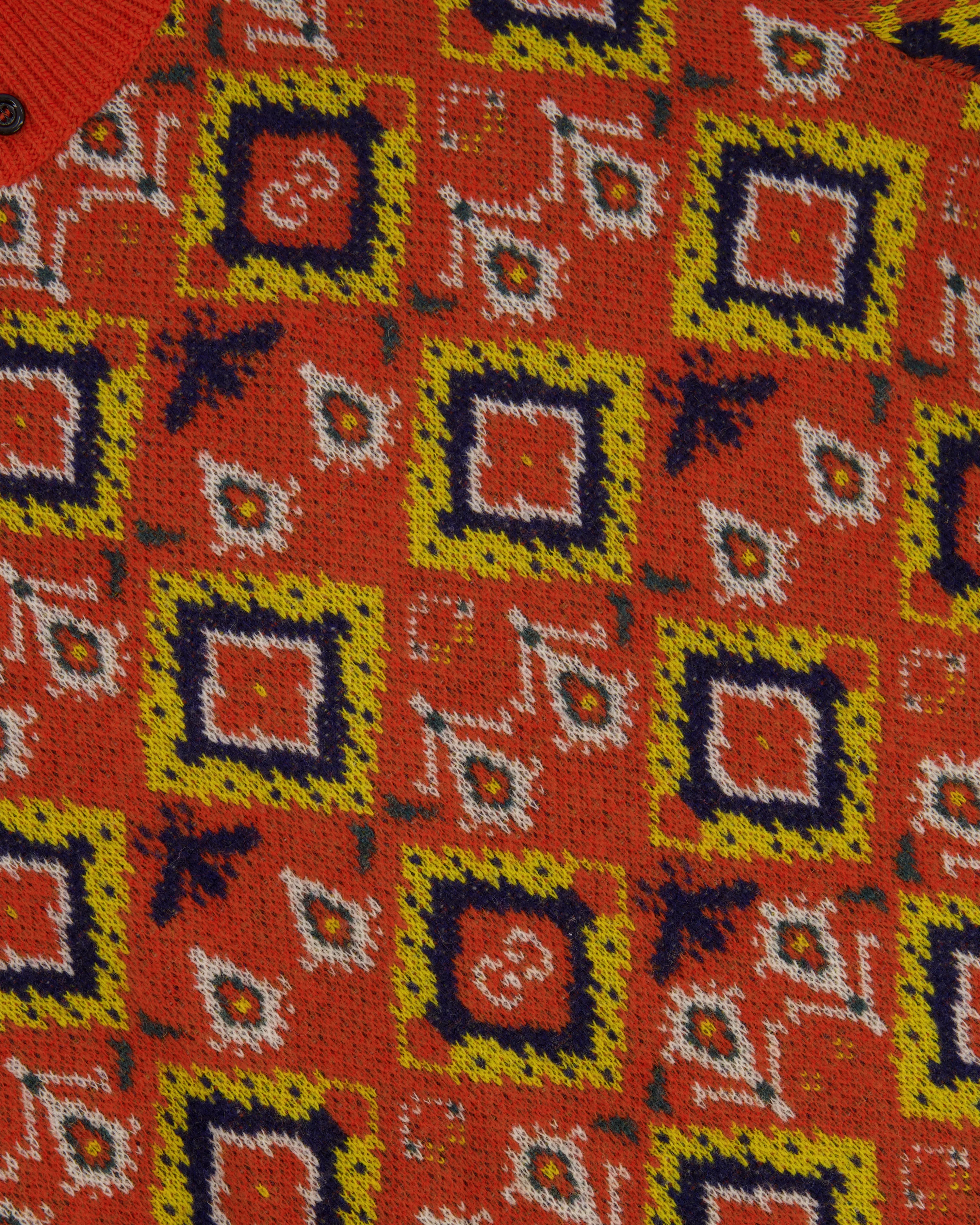 Gucci Orange High Neck Knitted Jumper with Bees and GG Logo Detail IT 42 (UK 10) - Image 6