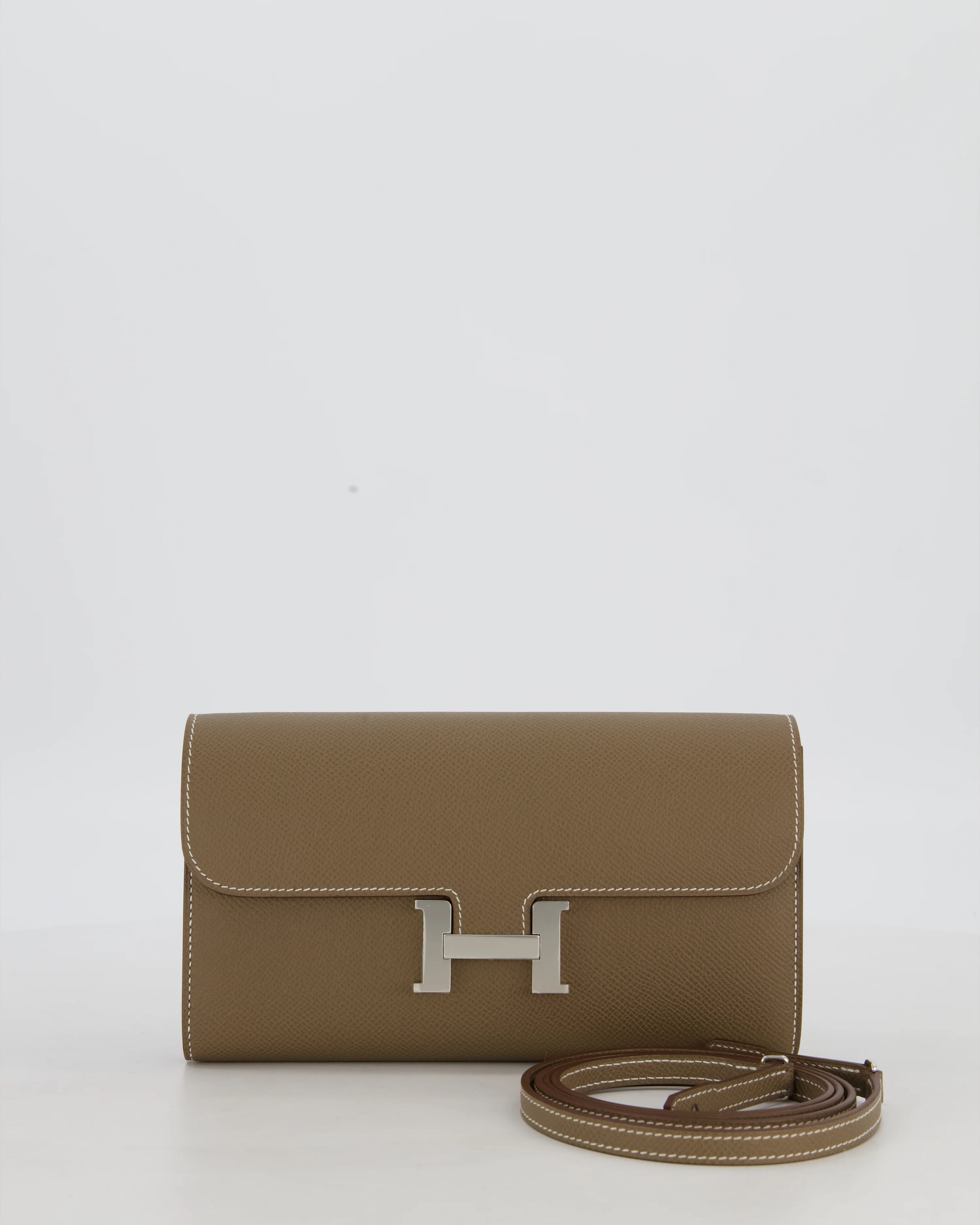 Hermès Constance To Go Bag in Etoupe Epsom Leather with Palladium Hardware