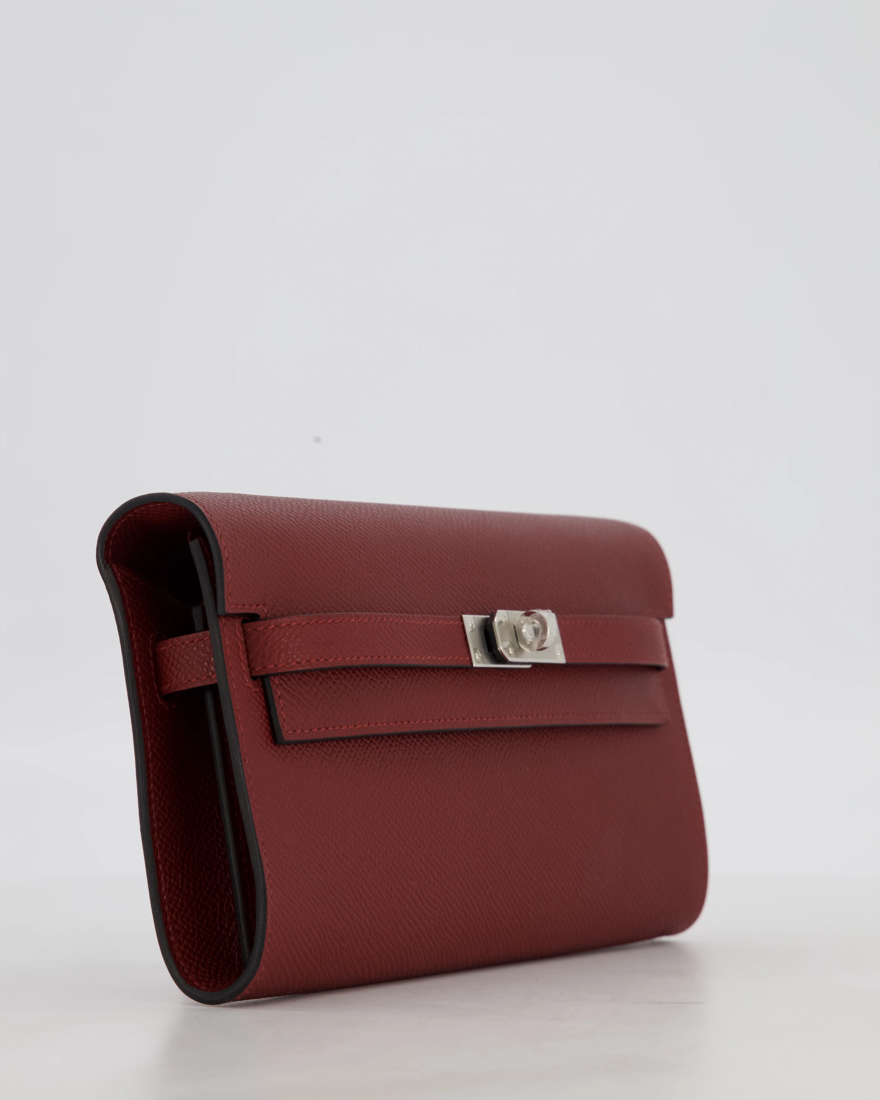 Hermès Kelly To Go Bag in Rouge H Epsom Leather with Palladium Hardware - Image 11