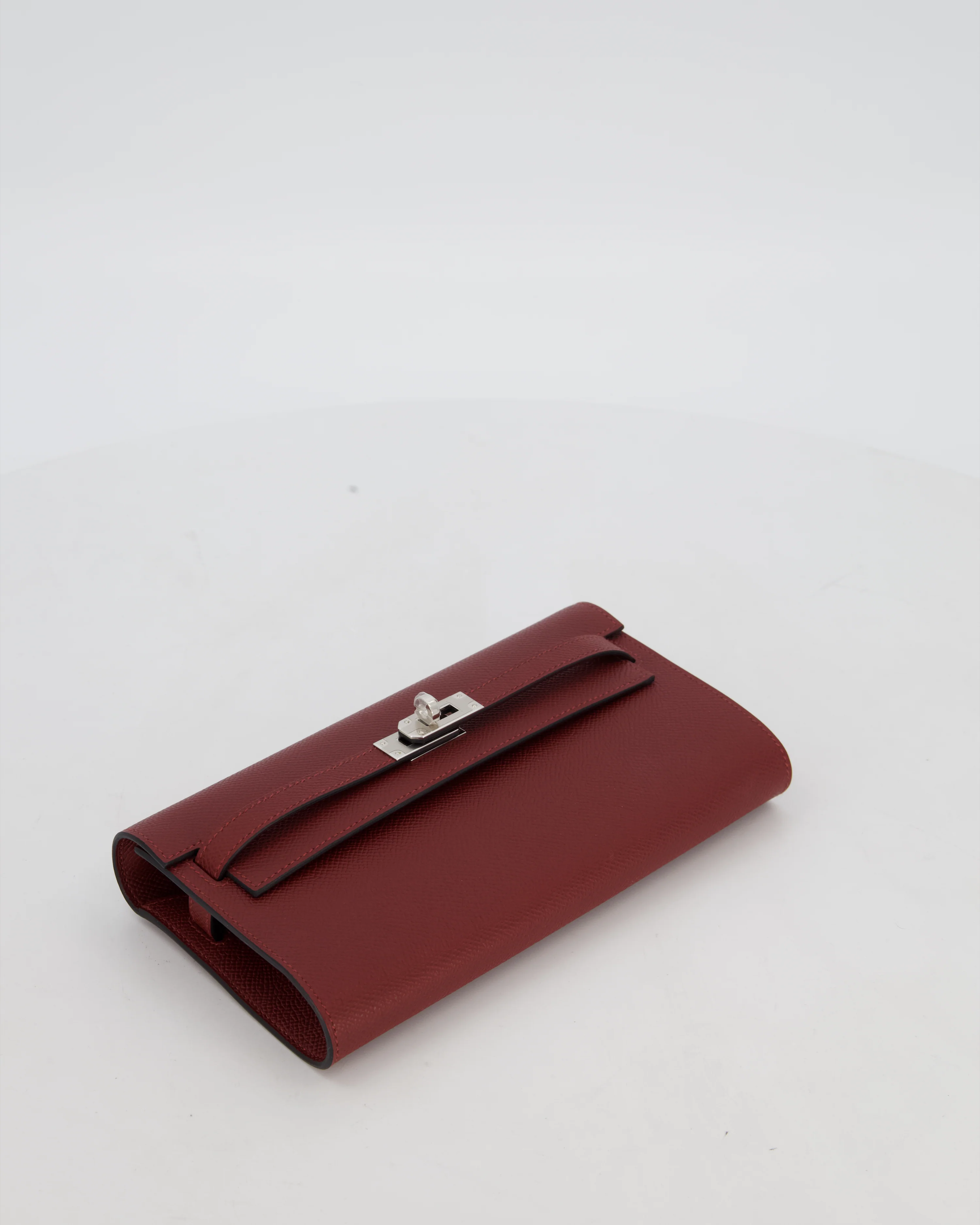 Hermès Kelly To Go Bag in Rouge H Epsom Leather with Palladium Hardware - Image 16