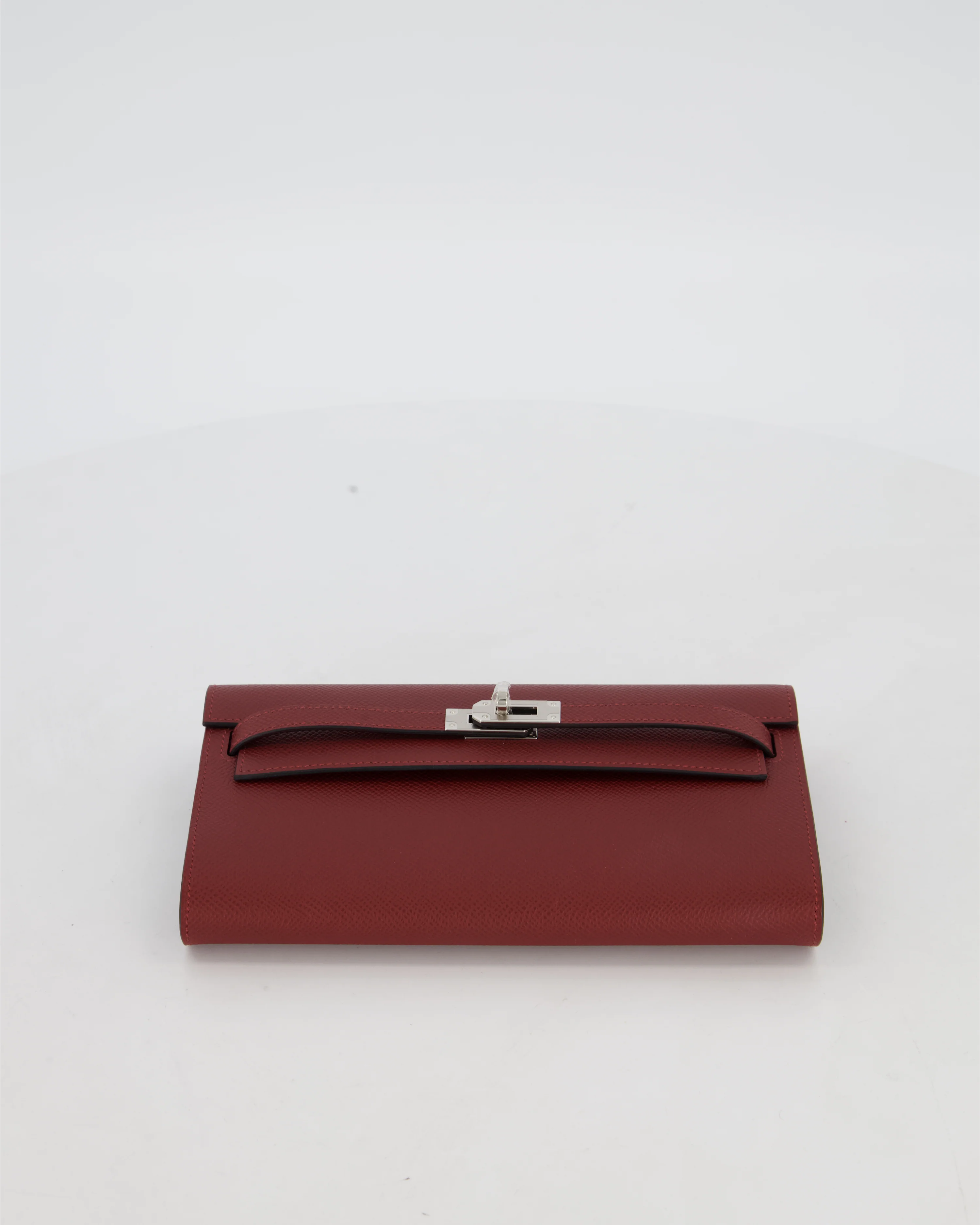 Hermès Kelly To Go Bag in Rouge H Epsom Leather with Palladium Hardware - Image 17