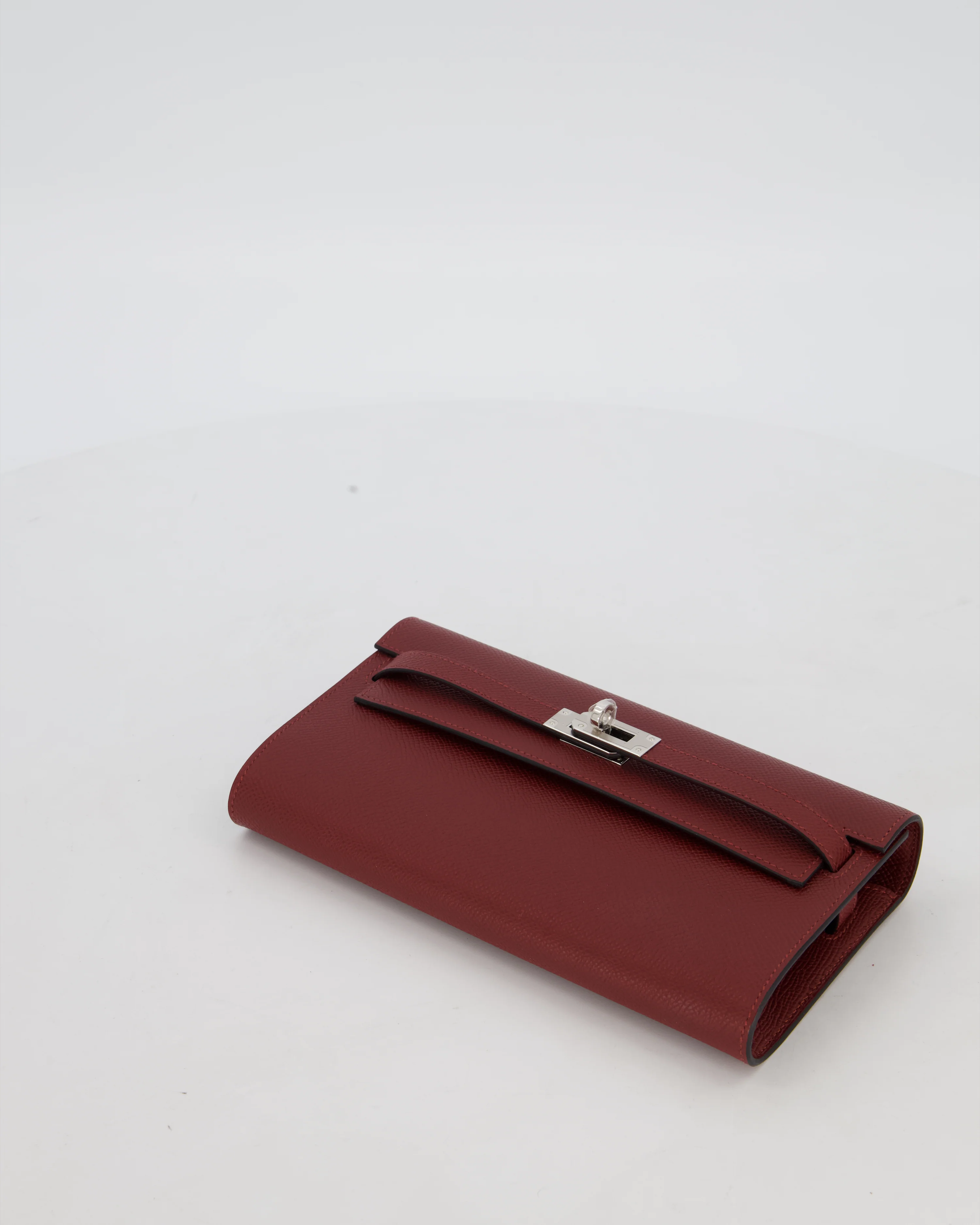 Hermès Kelly To Go Bag in Rouge H Epsom Leather with Palladium Hardware - Image 18