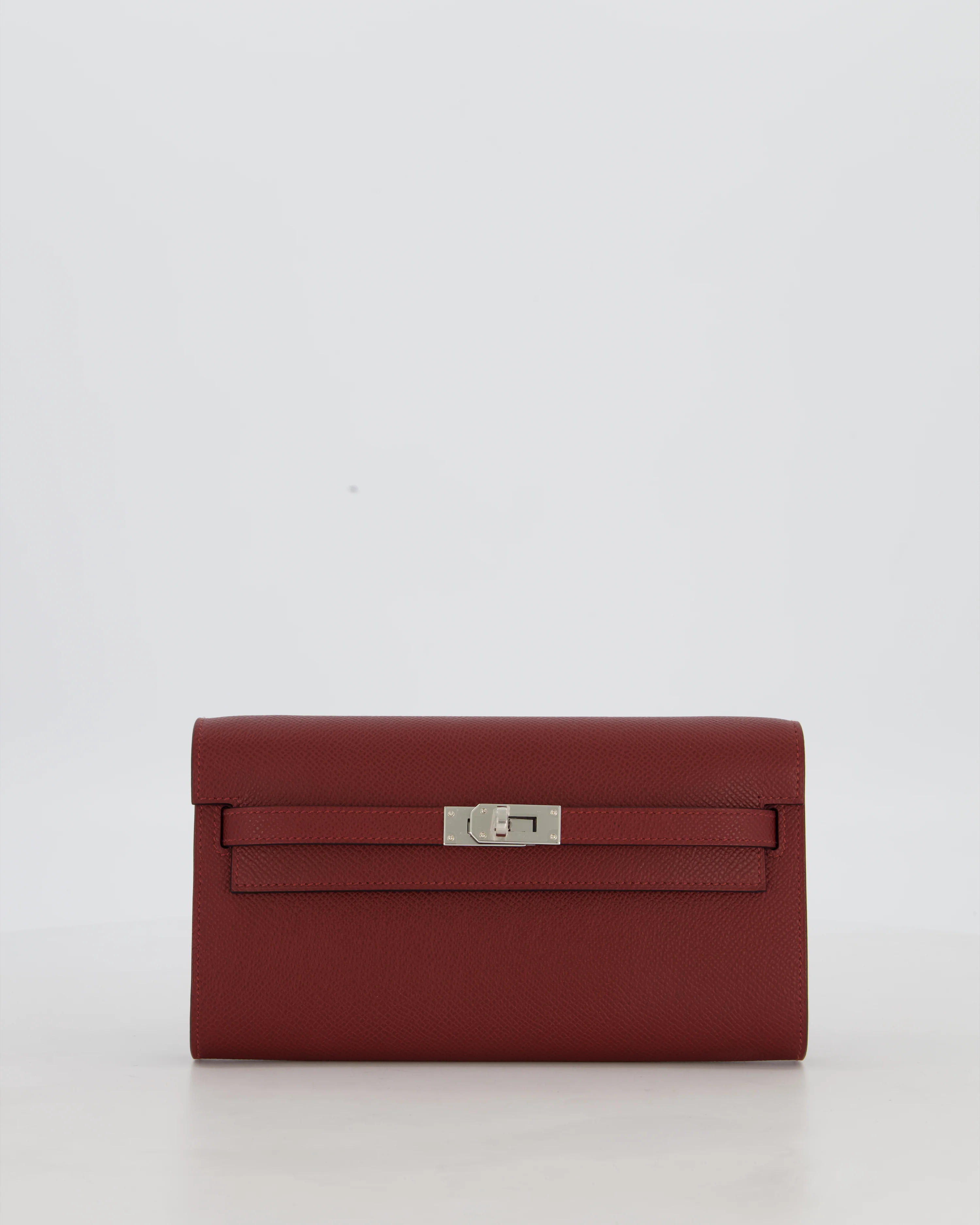 Hermès Kelly To Go Bag in Rouge H Epsom Leather with Palladium Hardware - Image 2