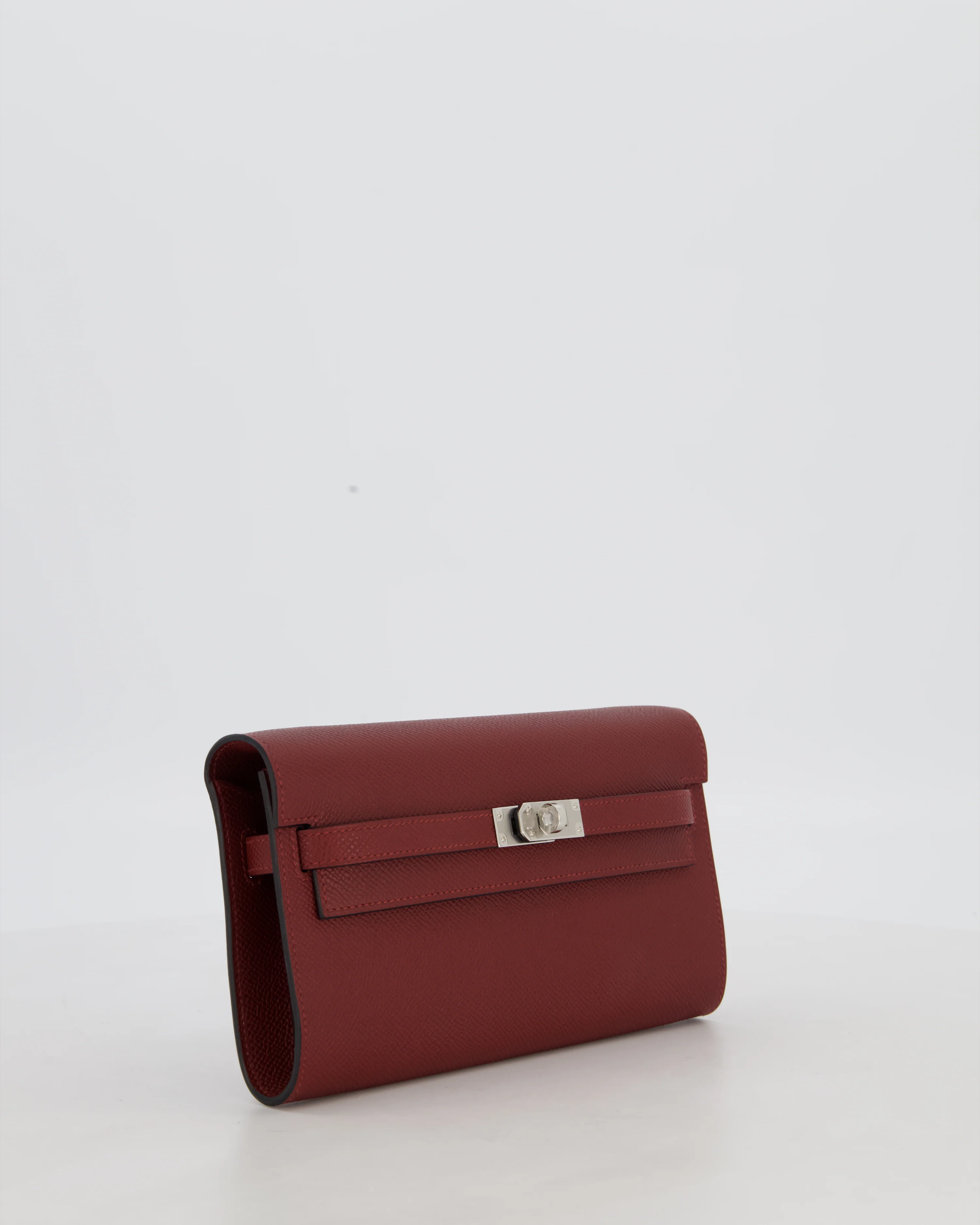 Hermès Kelly To Go Bag in Rouge H Epsom Leather with Palladium Hardware - Image 4