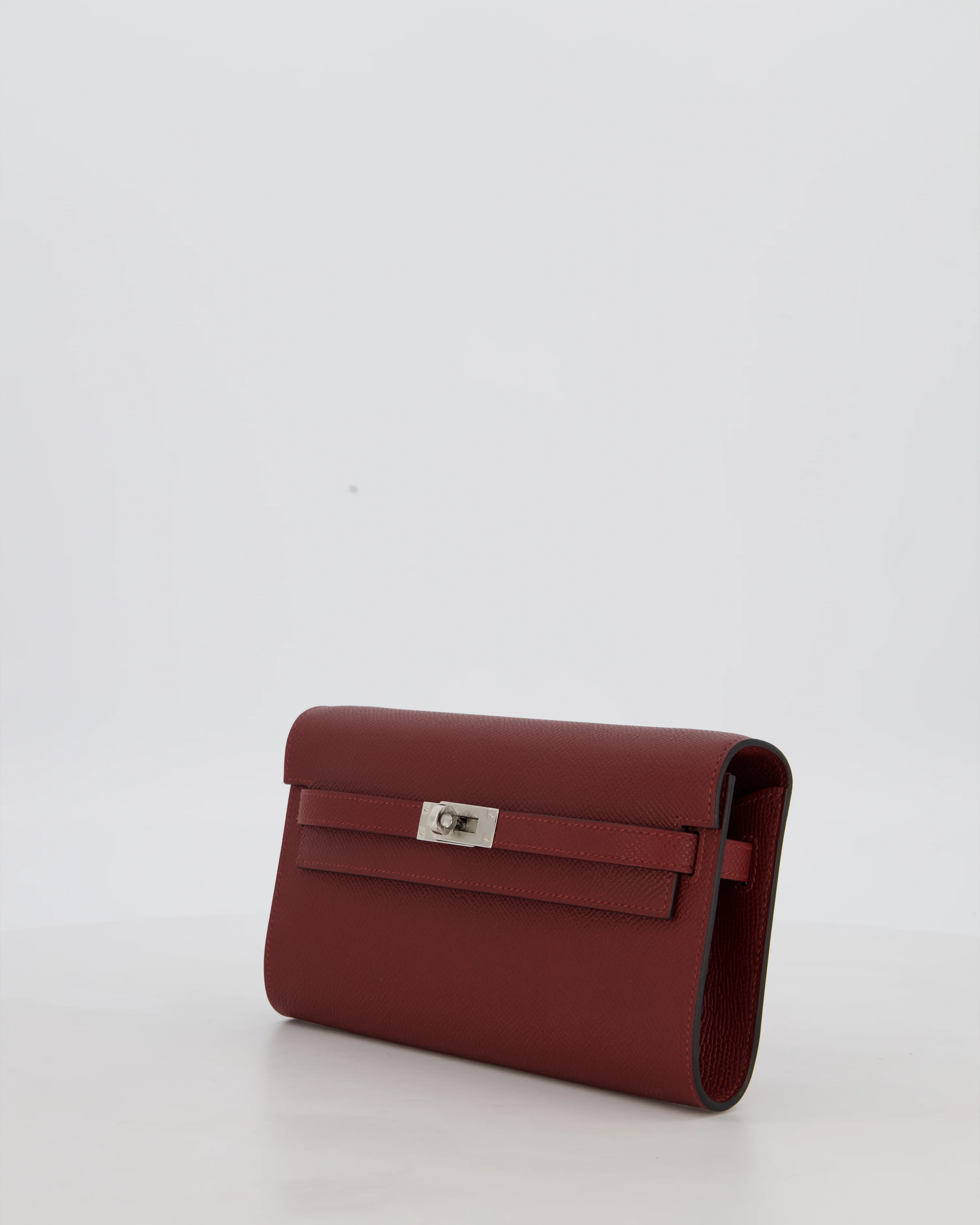 Hermès Kelly To Go Bag in Rouge H Epsom Leather with Palladium Hardware - Image 6