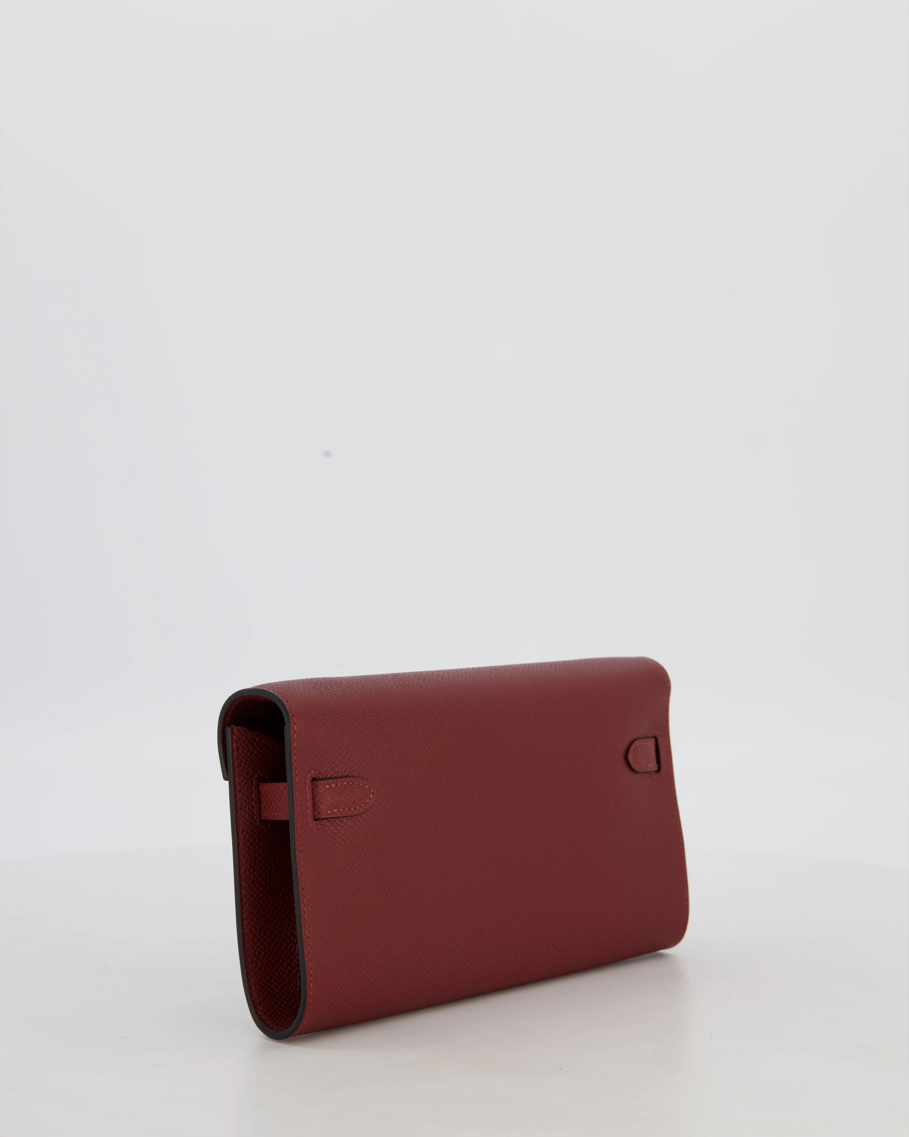 Hermès Kelly To Go Bag in Rouge H Epsom Leather with Palladium Hardware - Image 9