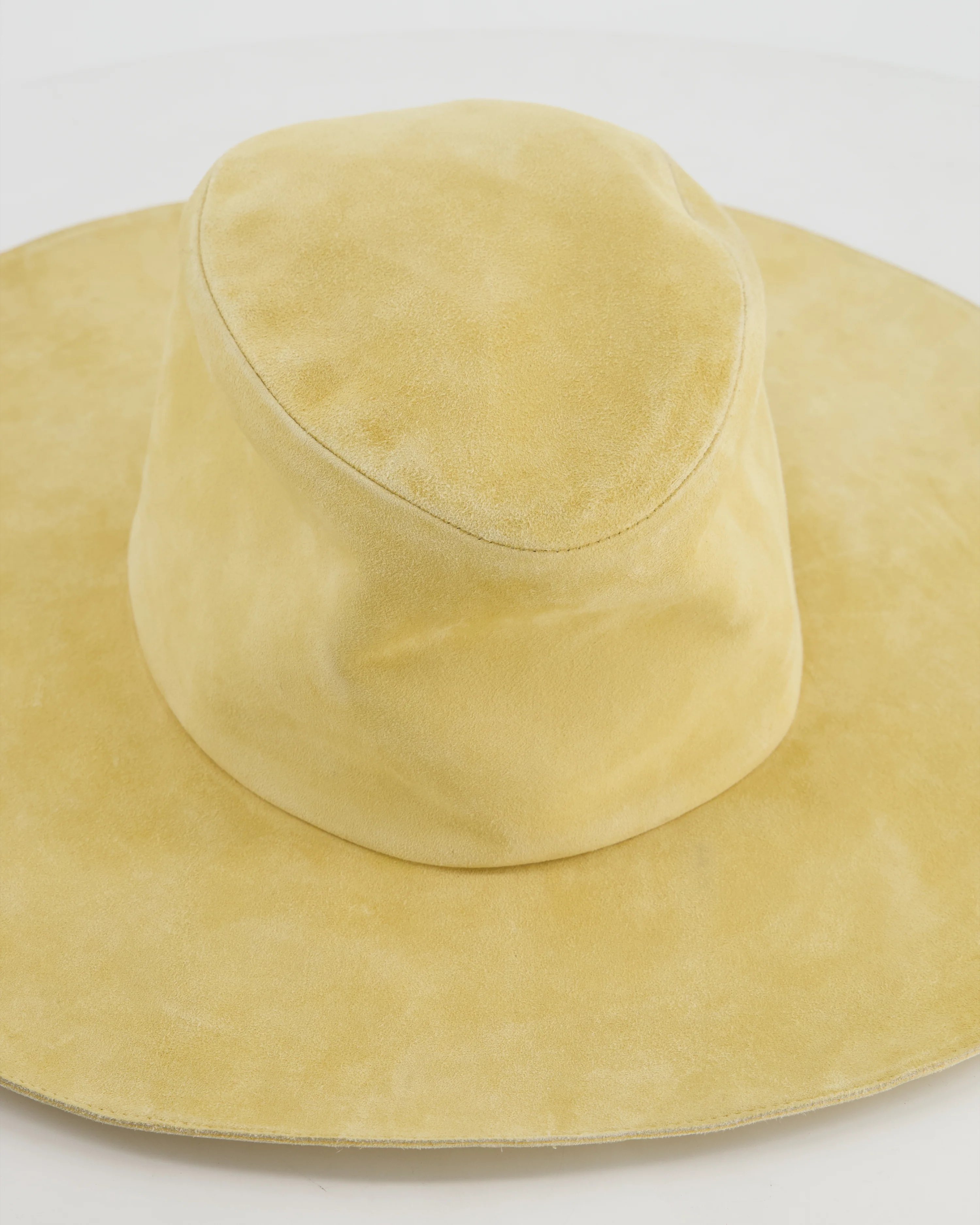 Hermès Beige Chèvre Suede Hat Size 59 - Image 3