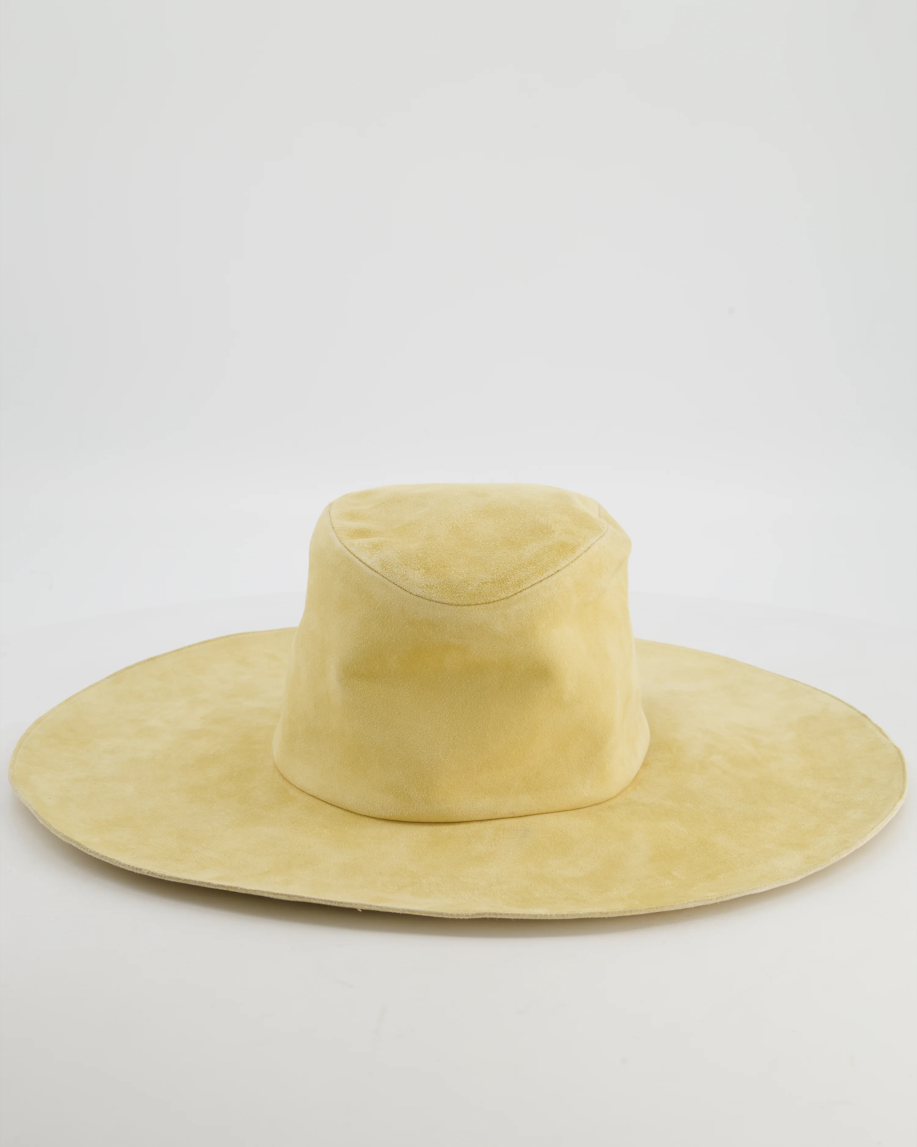 Hermès Beige Chèvre Suede Hat Size 59 - Image 4