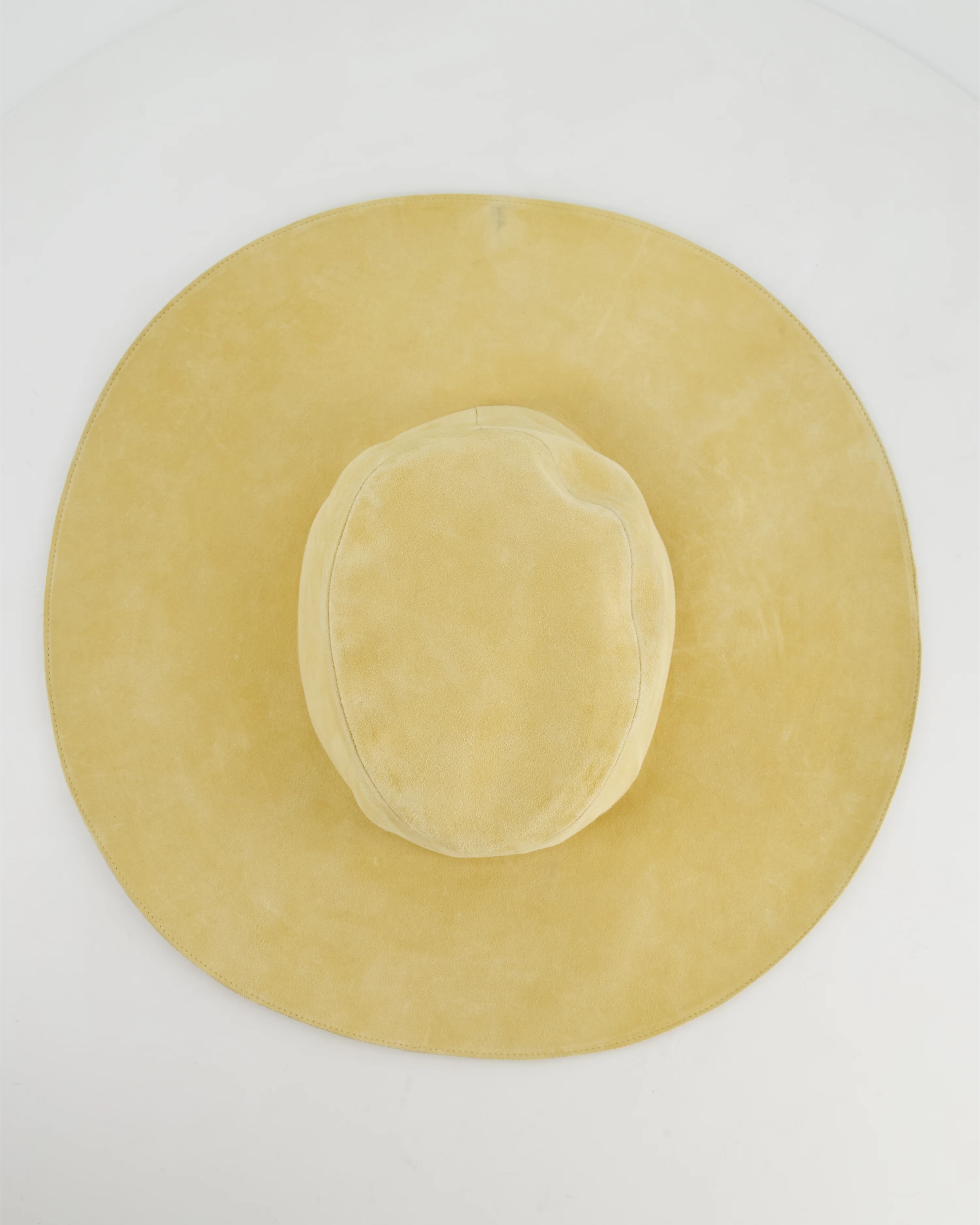 Hermès Beige Chèvre Suede Hat Size 59 - Image 7