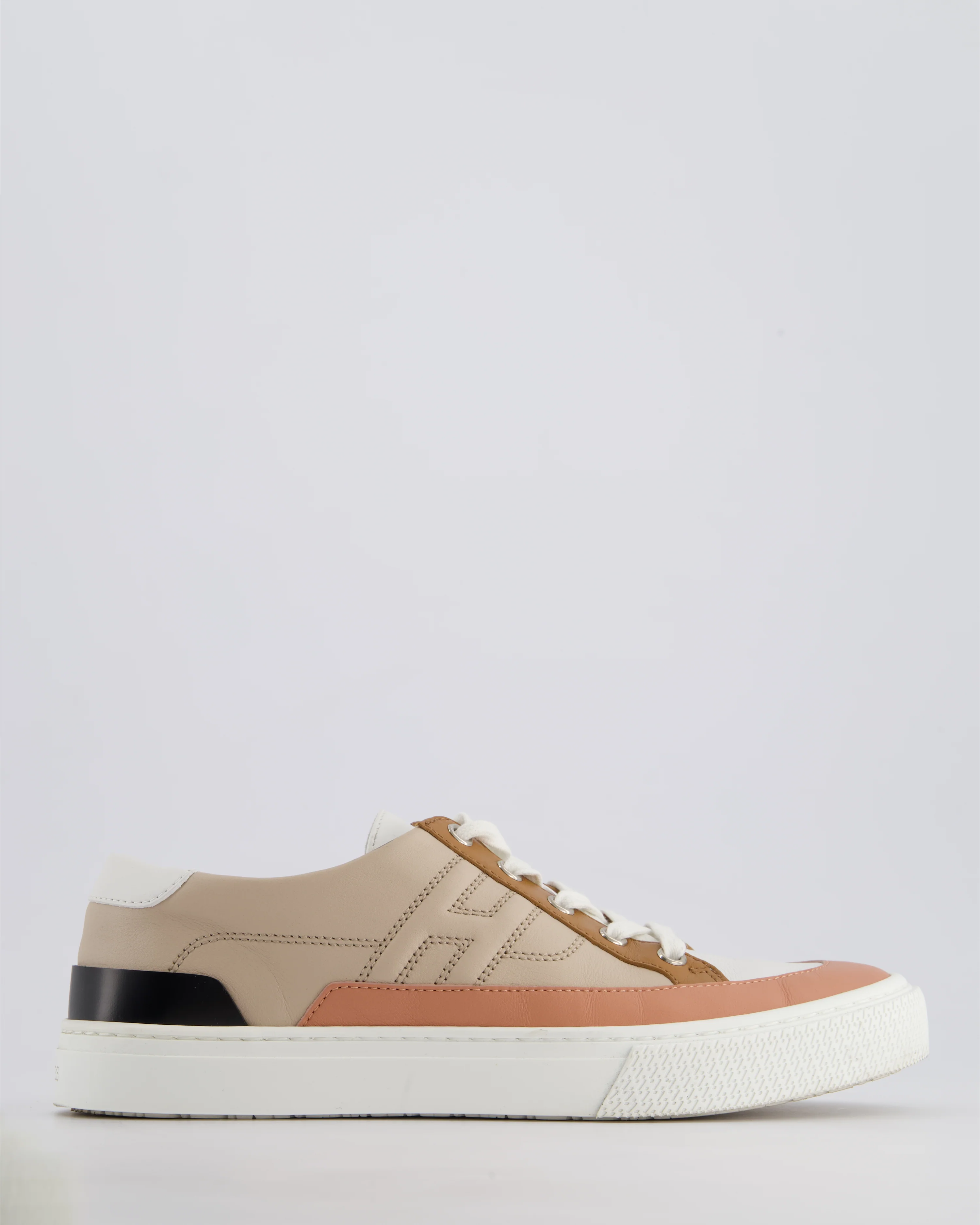 Hermès Beige Deep Sneaker with H Logo Detail Size EU 38