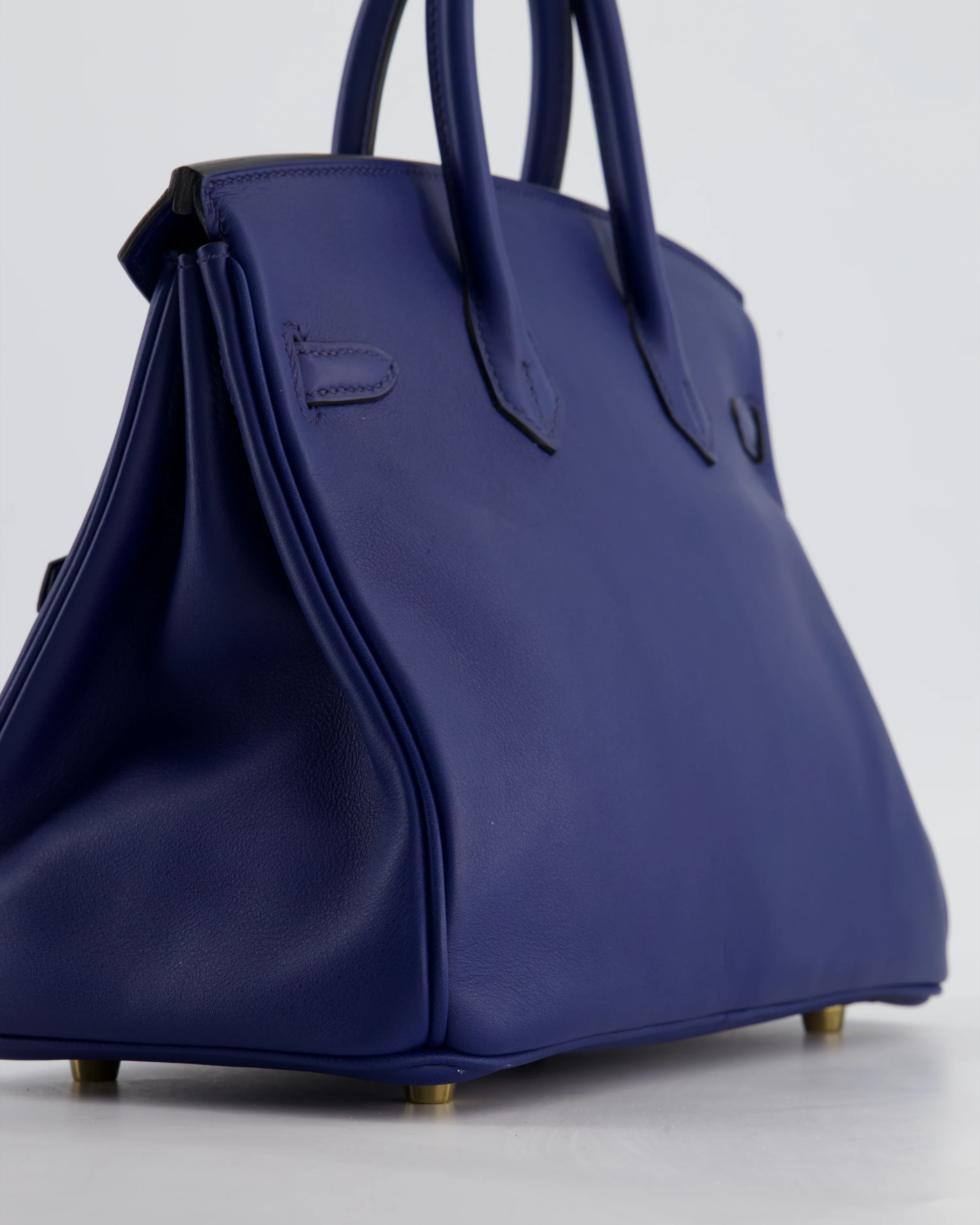 Hermès Birkin 25 Retourne Bag in Bleu Saphir Swift Leather with Gold Hardware - Image 13
