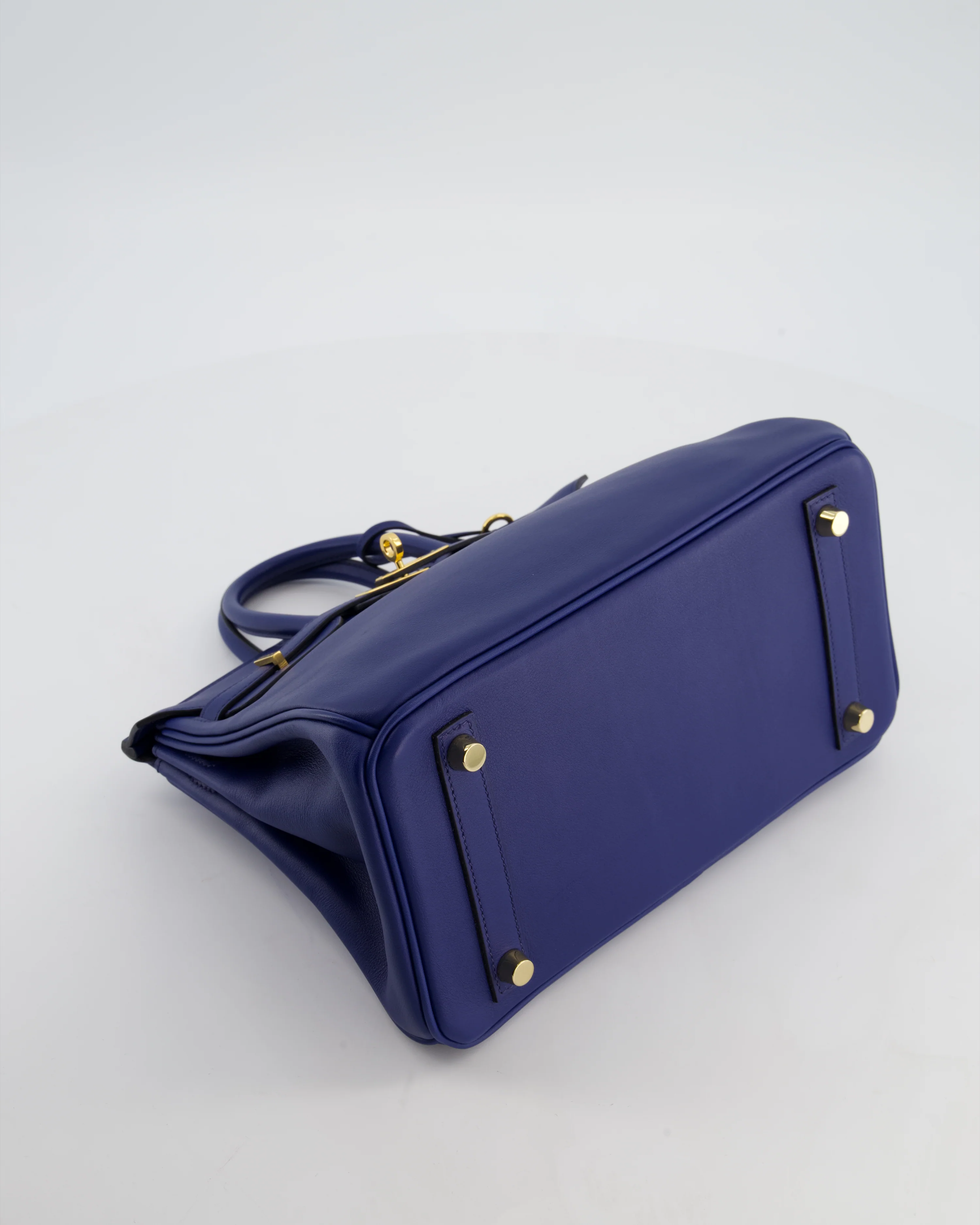 Hermès Birkin 25 Retourne Bag in Bleu Saphir Swift Leather with Gold Hardware - Image 18