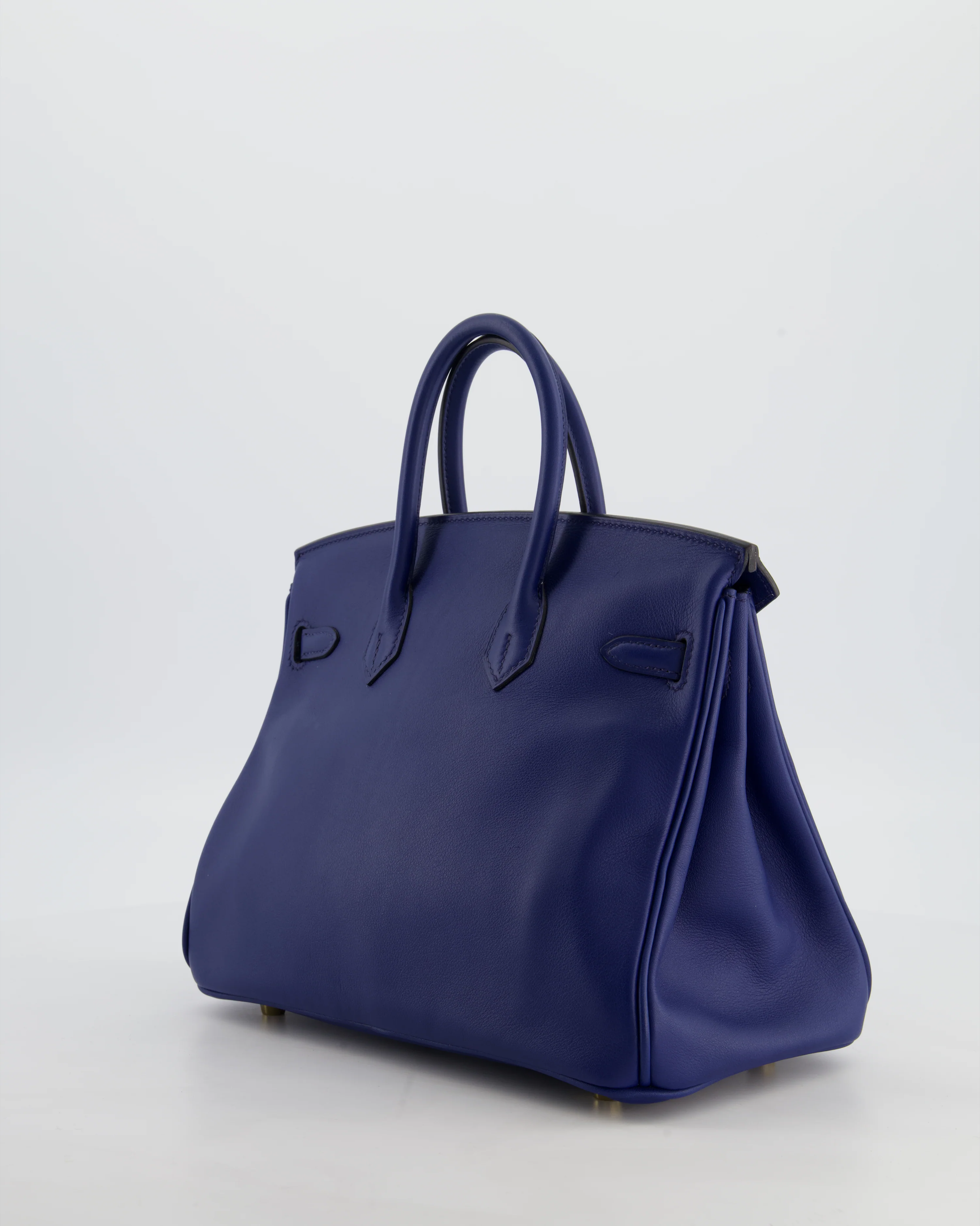 Hermès Birkin 25 Retourne Bag in Bleu Saphir Swift Leather with Gold Hardware - Image 5