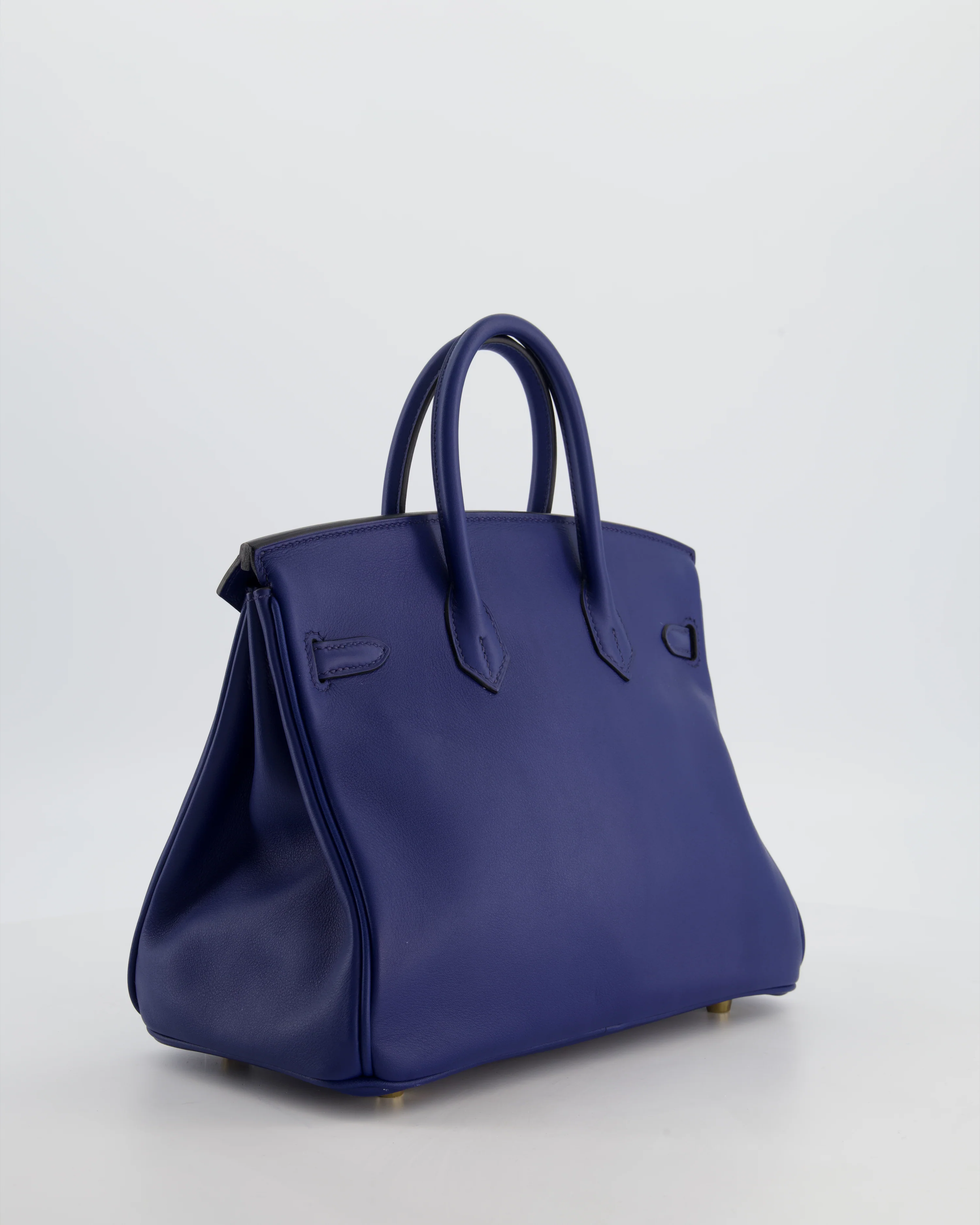 Hermès Birkin 25 Retourne Bag in Bleu Saphir Swift Leather with Gold Hardware - Image 7