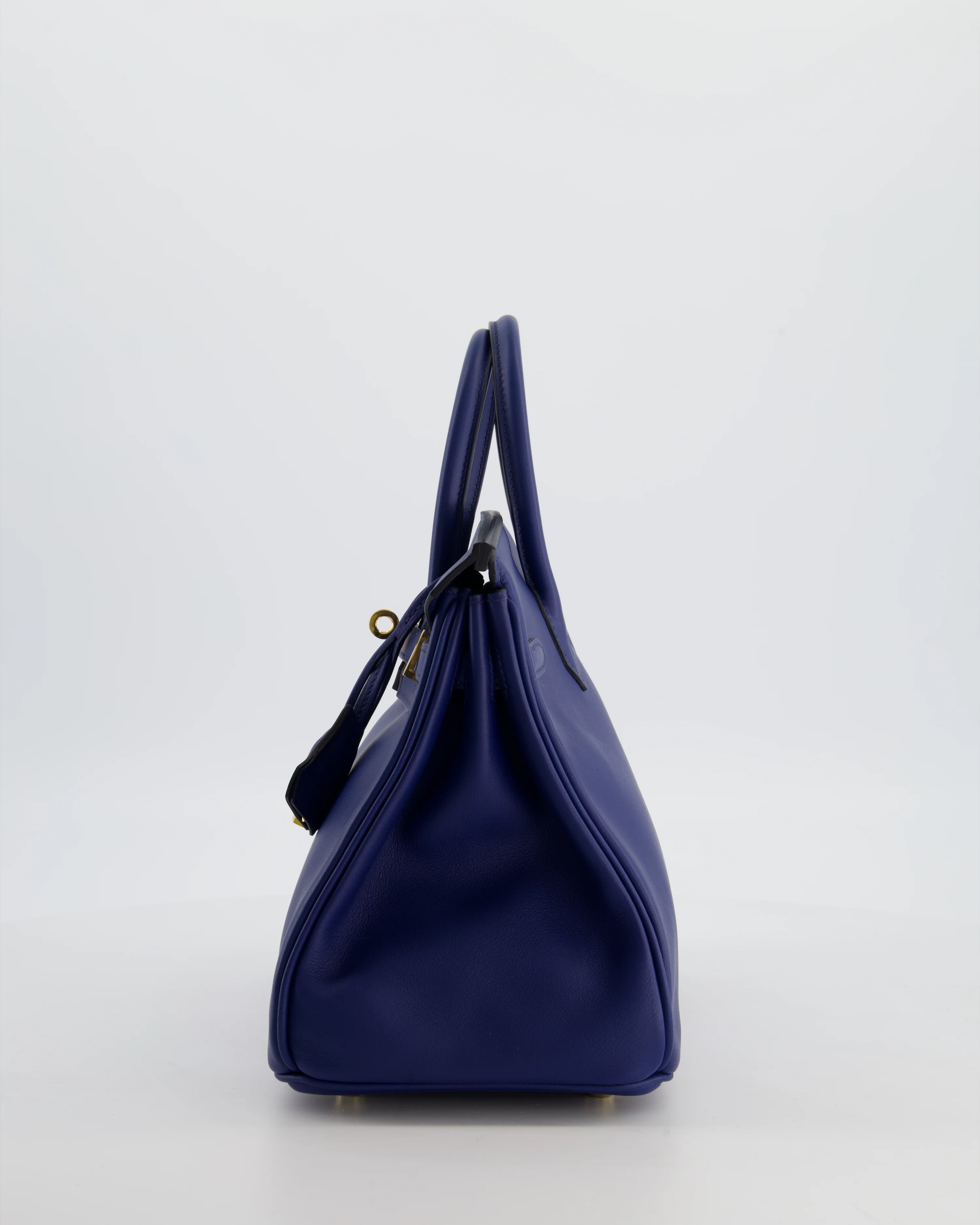 Hermès Birkin 25 Retourne Bag in Bleu Saphir Swift Leather with Gold Hardware - Image 8