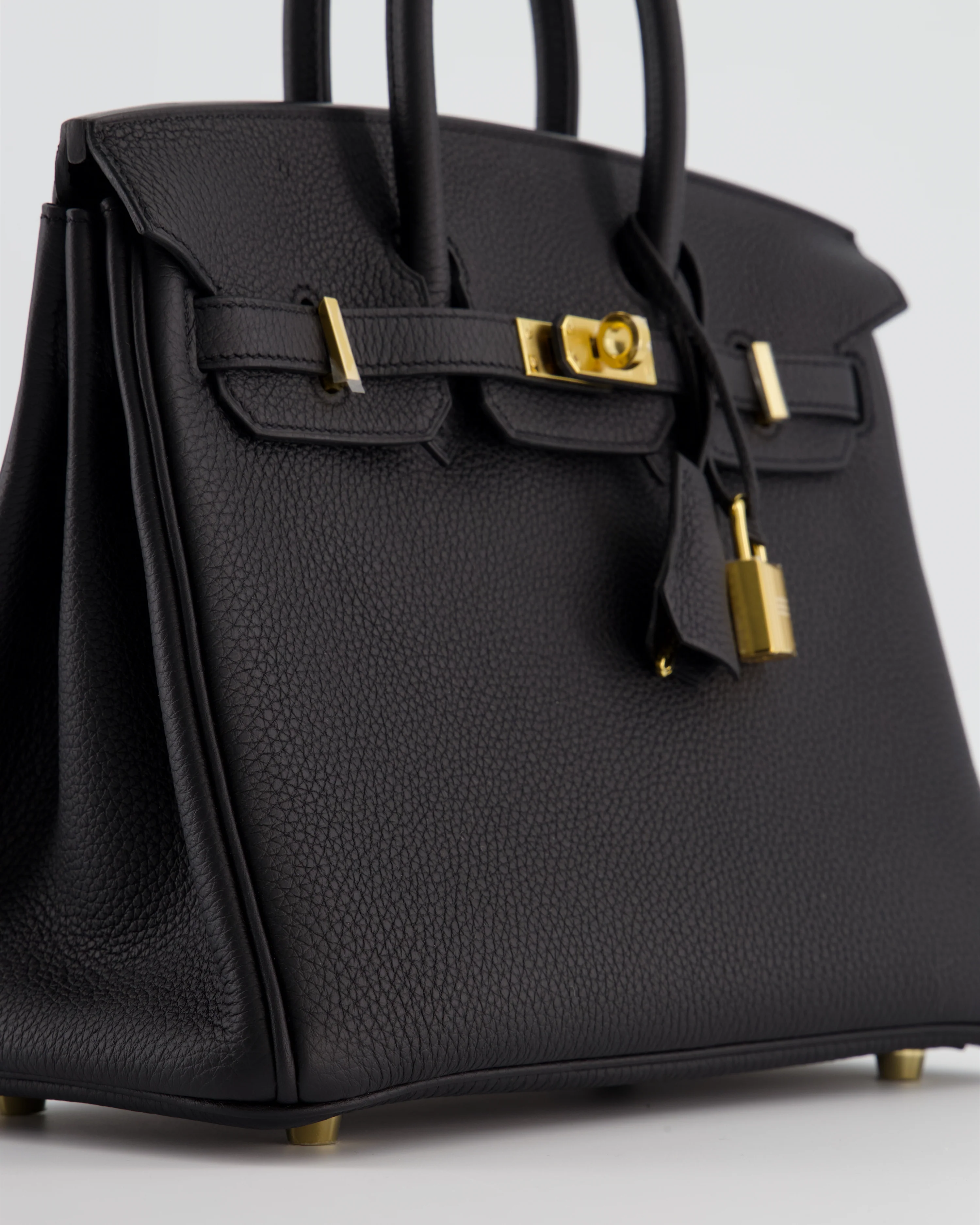 Hermès Birkin 25 Retourne Bag in Noir Togo Leather with Gold Hardware - Image 10