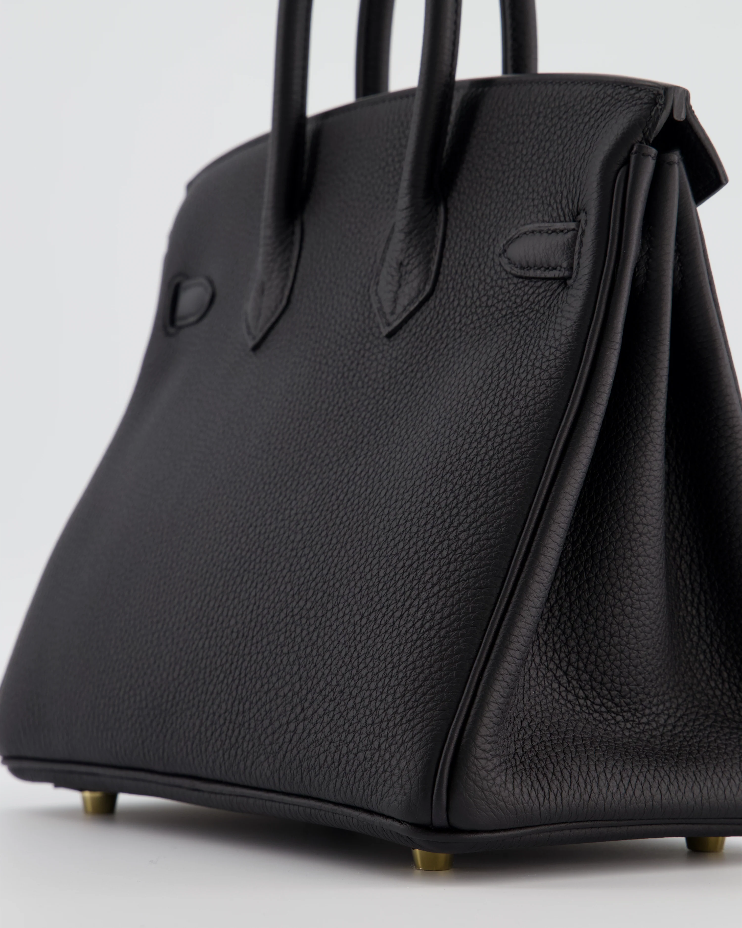 Hermès Birkin 25 Retourne Bag in Noir Togo Leather with Gold Hardware - Image 12