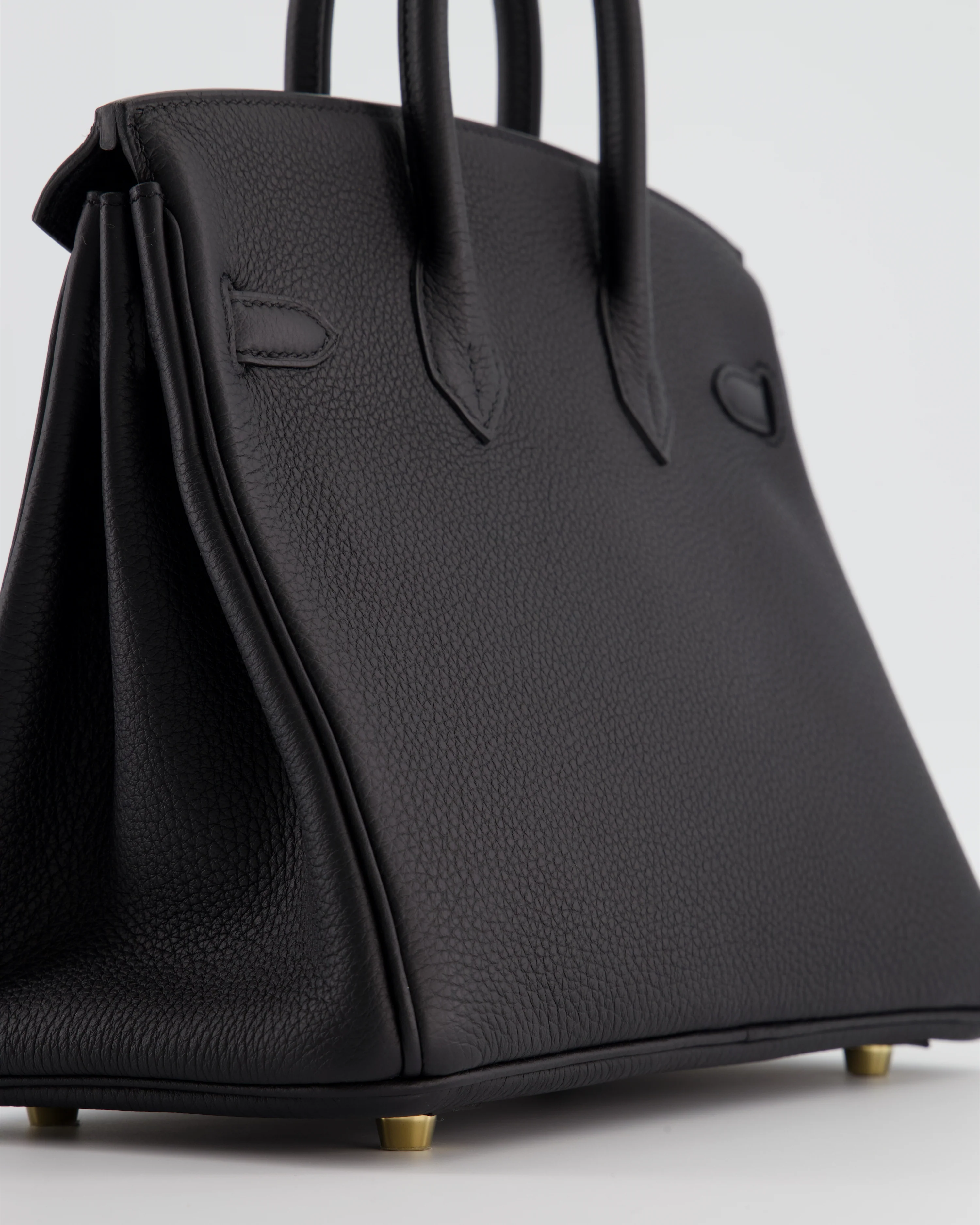 Hermès Birkin 25 Retourne Bag in Noir Togo Leather with Gold Hardware - Image 13
