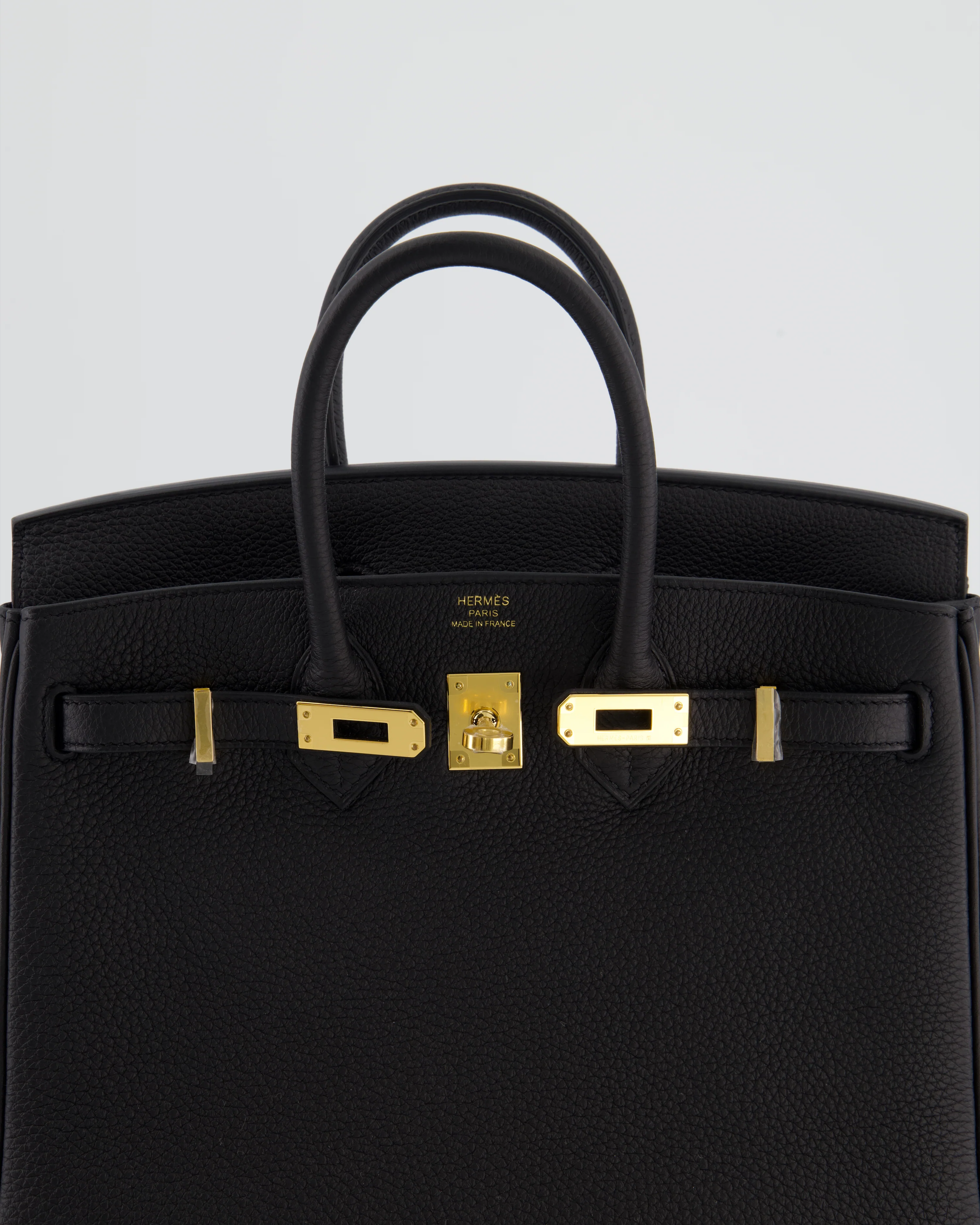 Hermès Birkin 25 Retourne Bag in Noir Togo Leather with Gold Hardware - Image 16