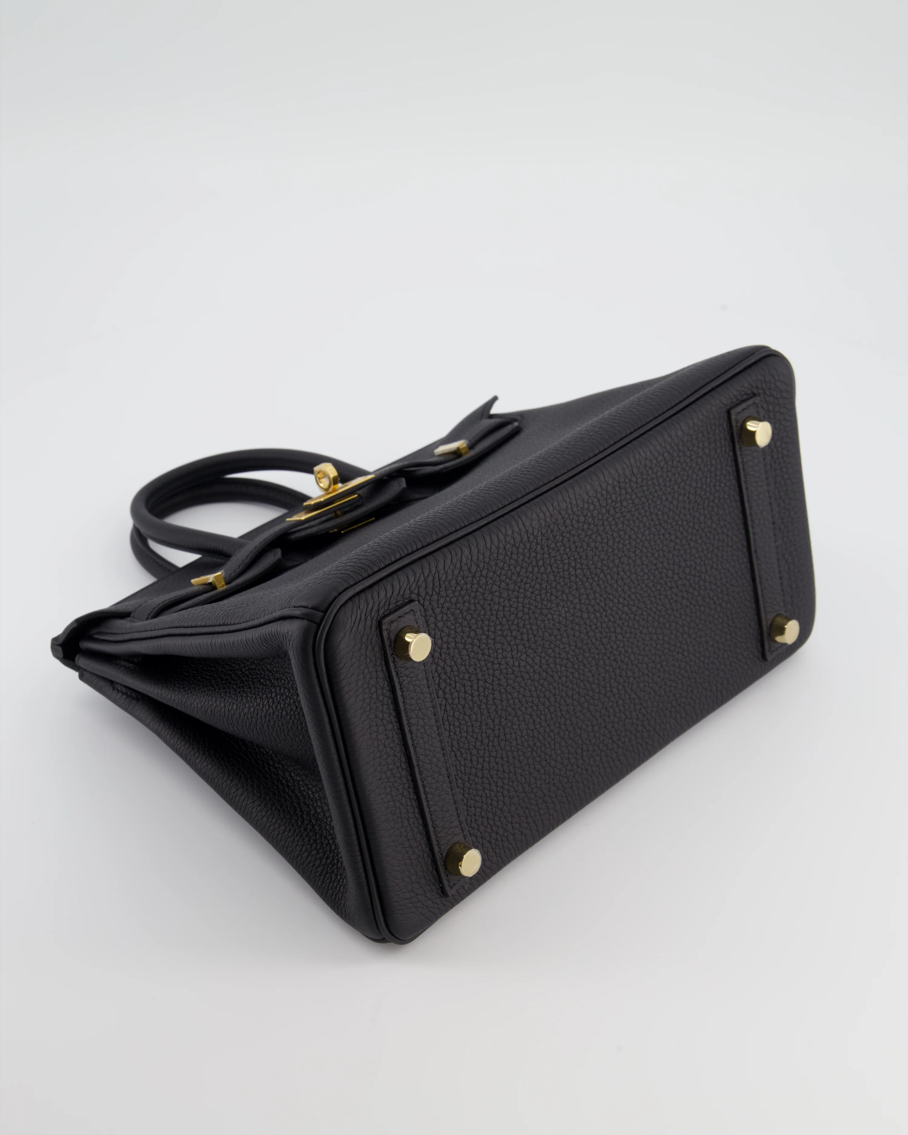 Hermès Birkin 25 Retourne Bag in Noir Togo Leather with Gold Hardware - Image 19