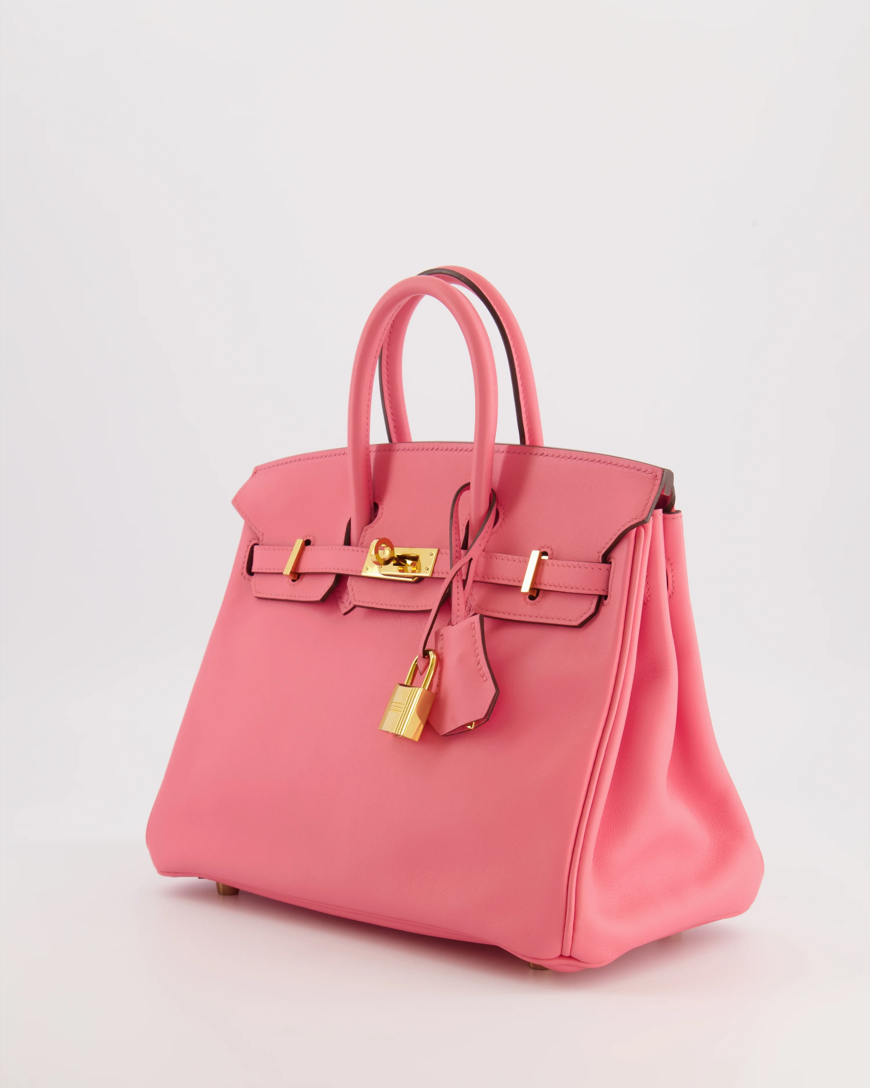 Hermès Birkin 25 Retourne Bag in Rose D'Été Swift Leather with Gold Hardware - Image 4