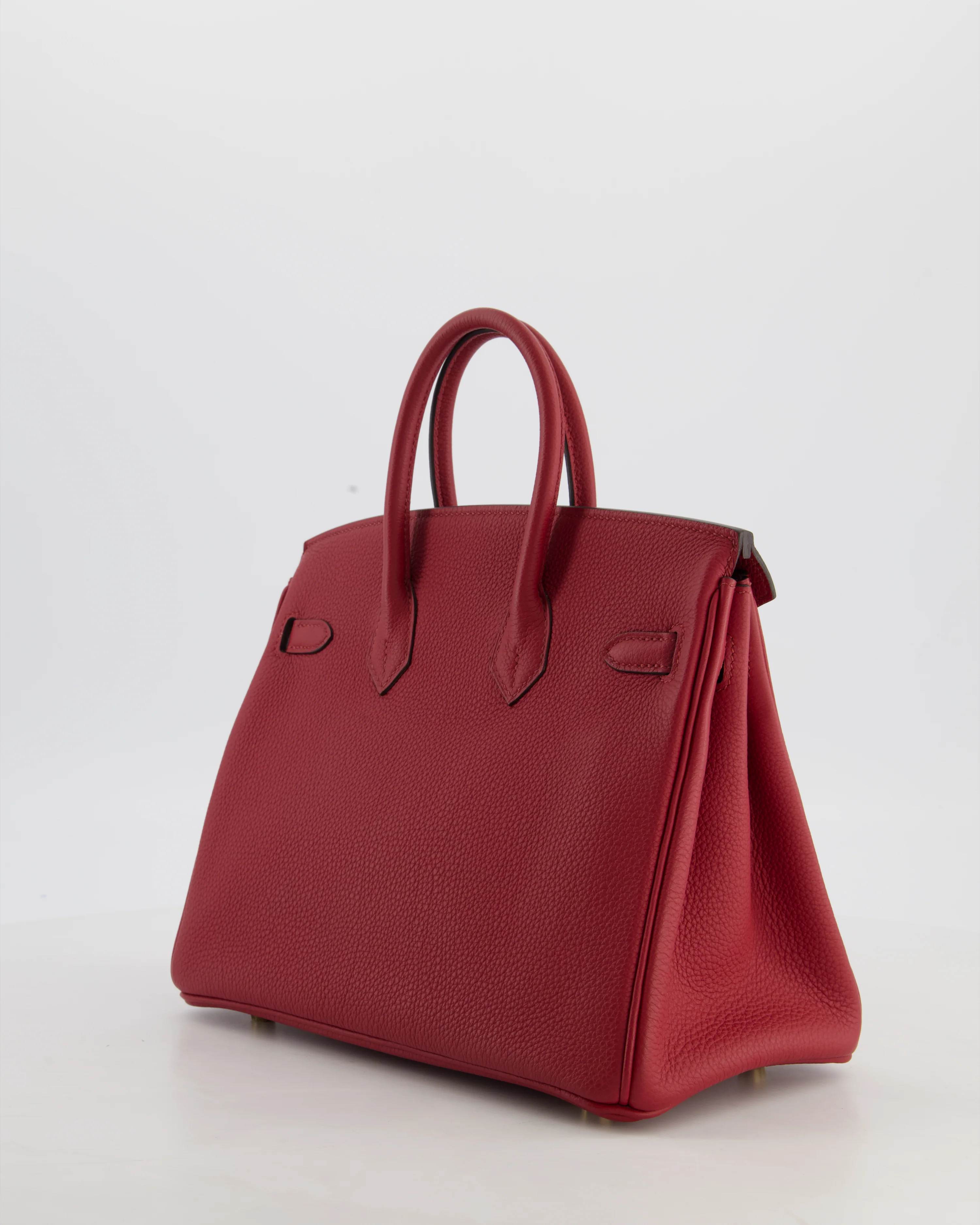 Hermès Birkin 25 Retourne Bag in Rouge Grenat Togo Leather with Gold Hardware - Image 5