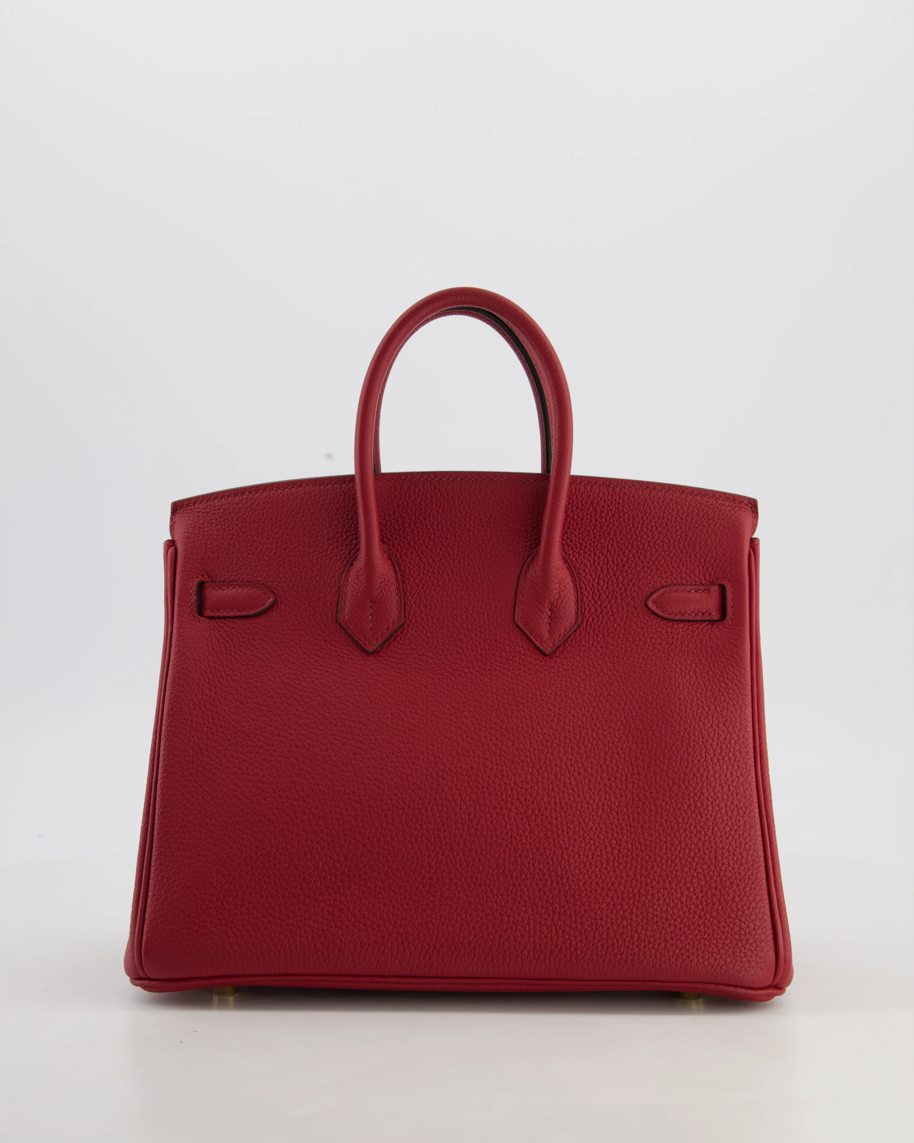 Hermès Birkin 25 Retourne Bag in Rouge Grenat Togo Leather with Gold Hardware - Image 6