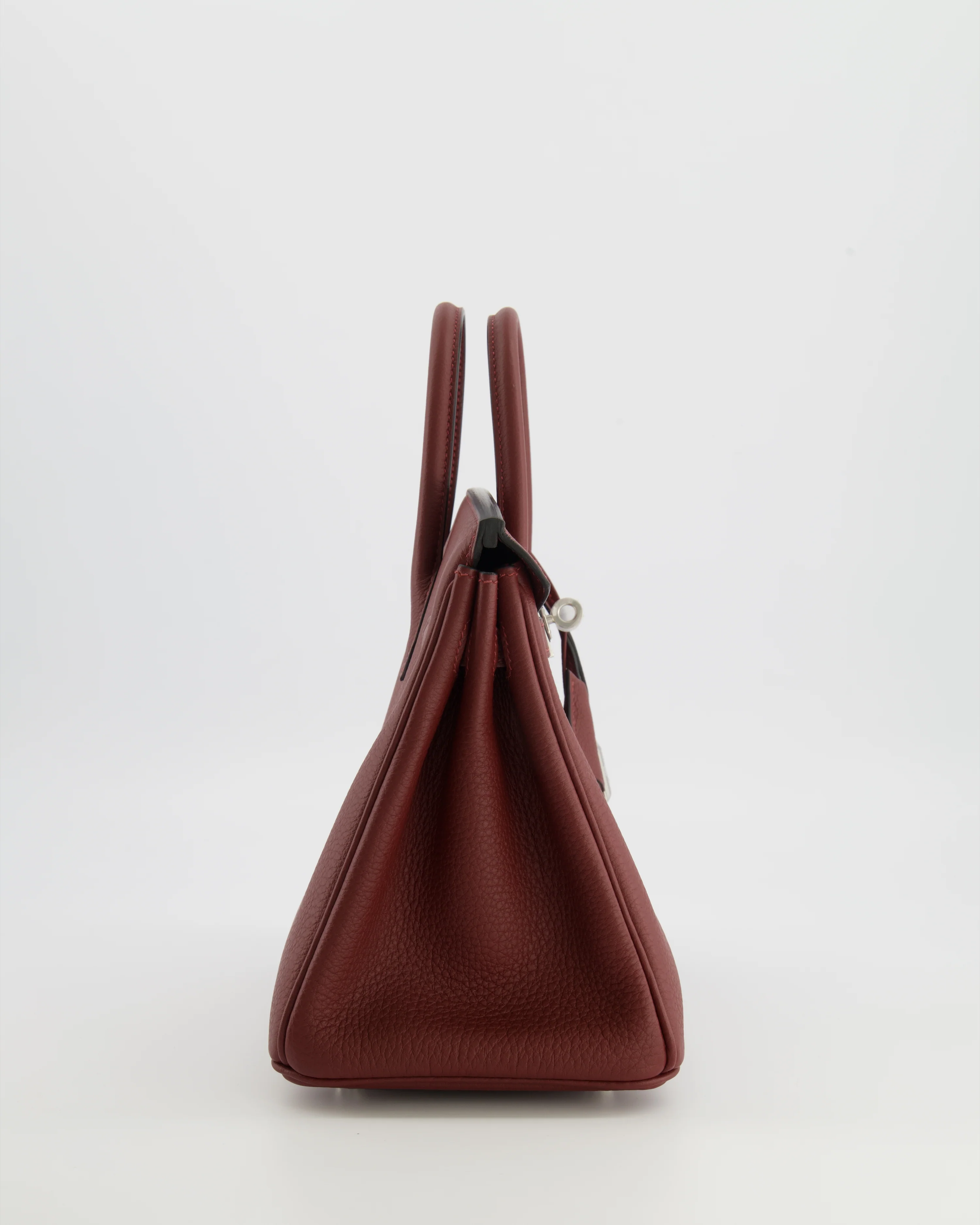 Hermès Birkin 25 Retourne Bag in Rouge H Veau Togo Leather with Palladium Hardware - Image 5