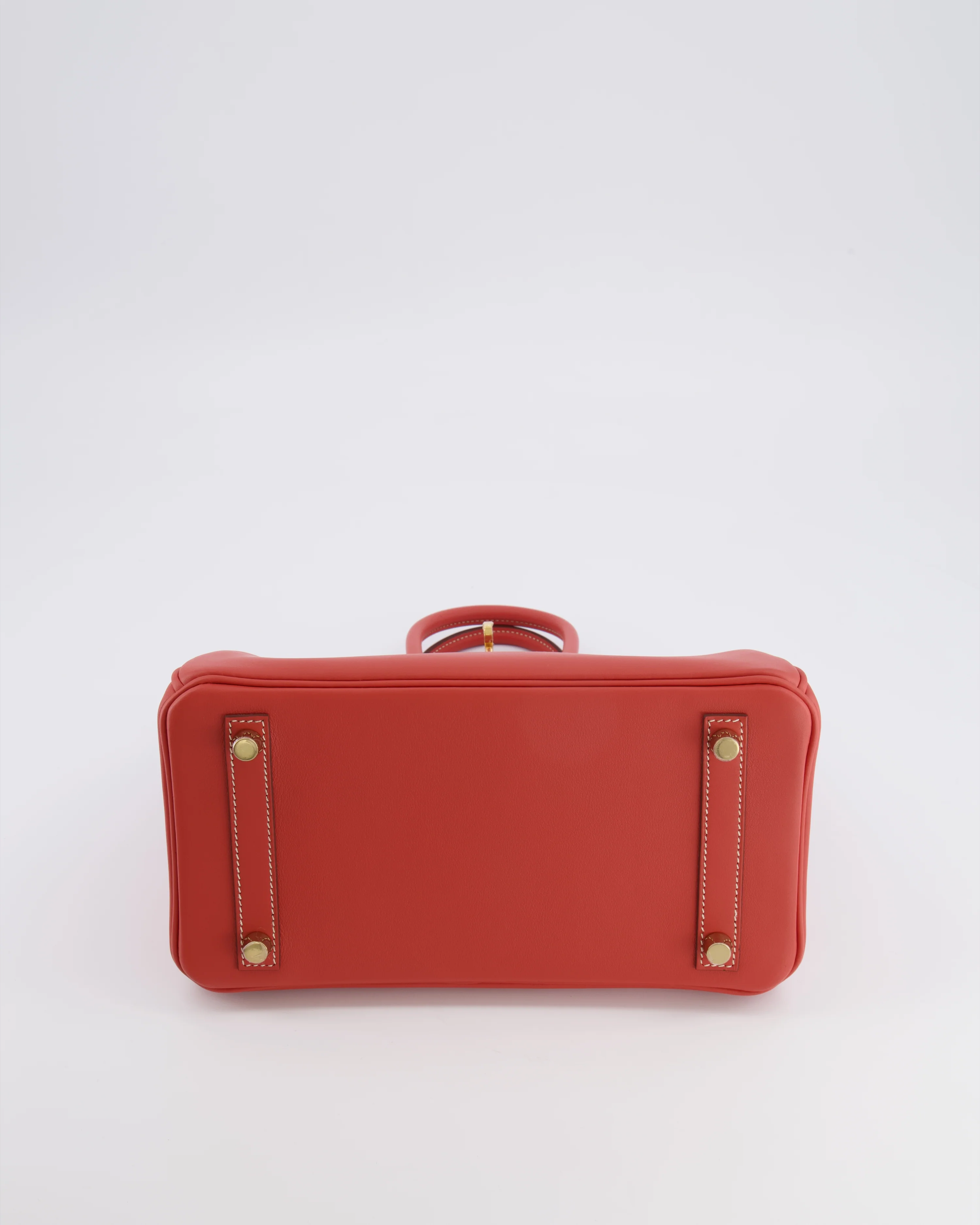 Hermès Birkin 25 Retourne Bag in Sanguine Swift Leather with Gold Hardware - Image 18