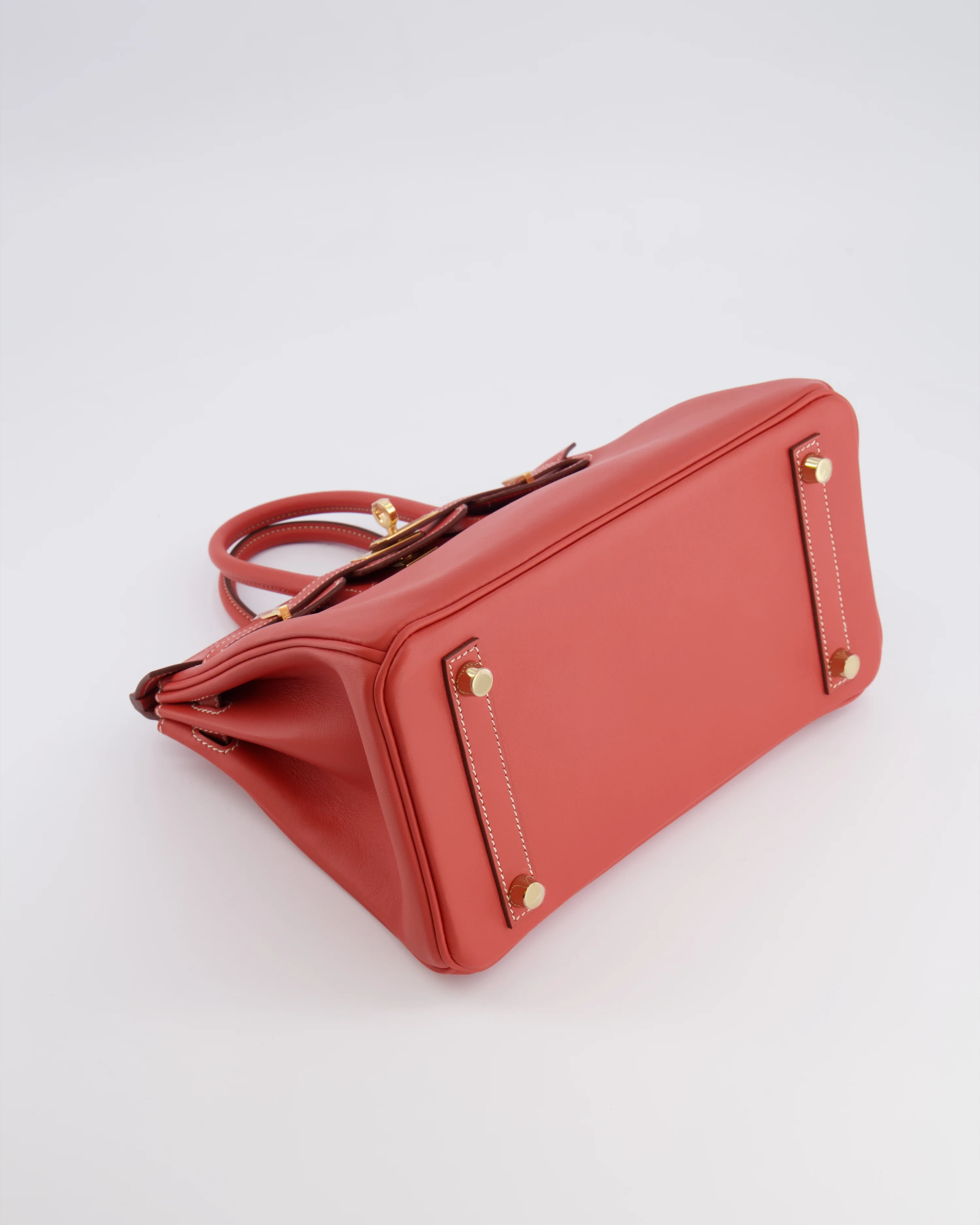 Hermès Birkin 25 Retourne Bag in Sanguine Swift Leather with Gold Hardware - Image 19