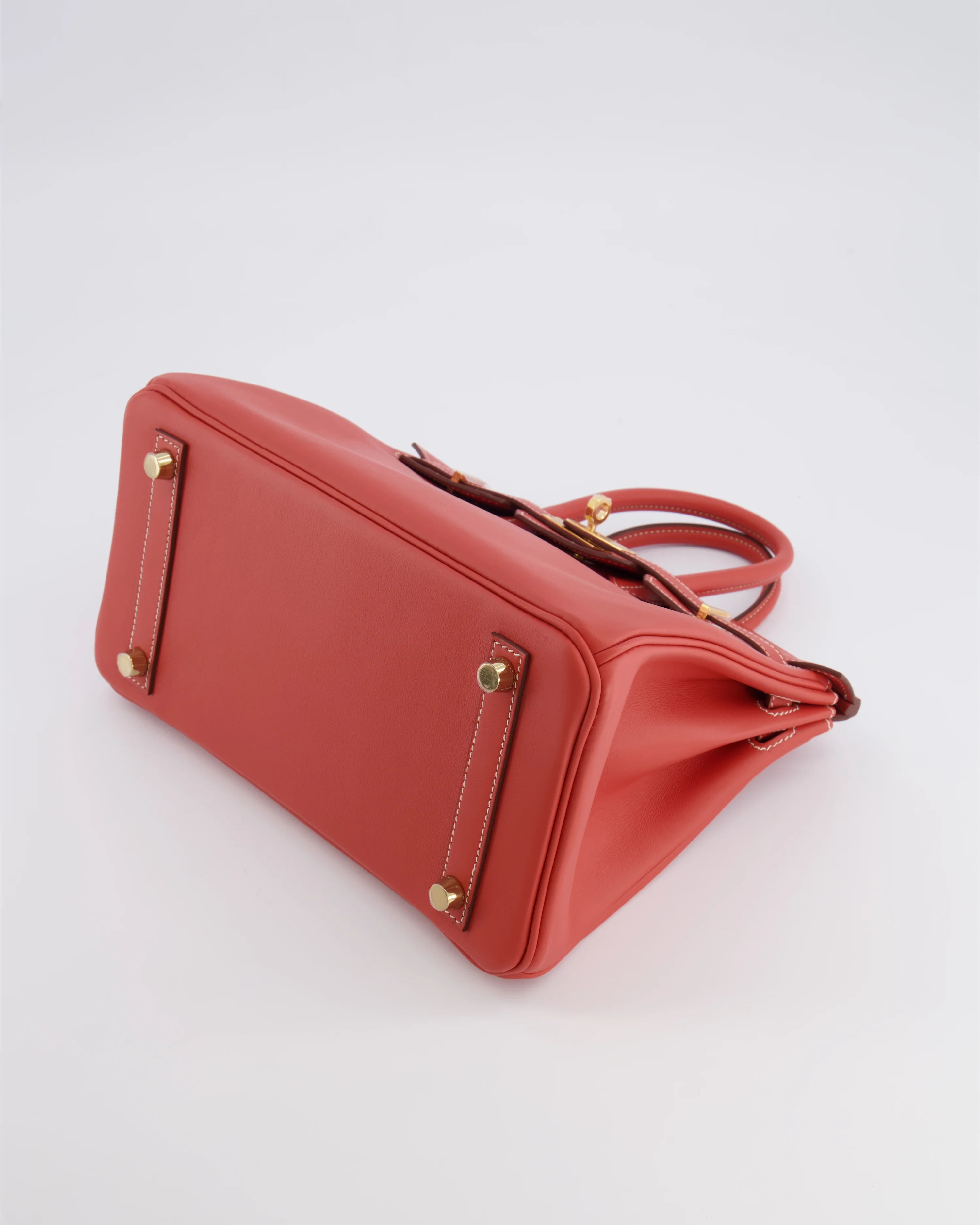 Hermès Birkin 25 Retourne Bag in Sanguine Swift Leather with Gold Hardware - Image 20