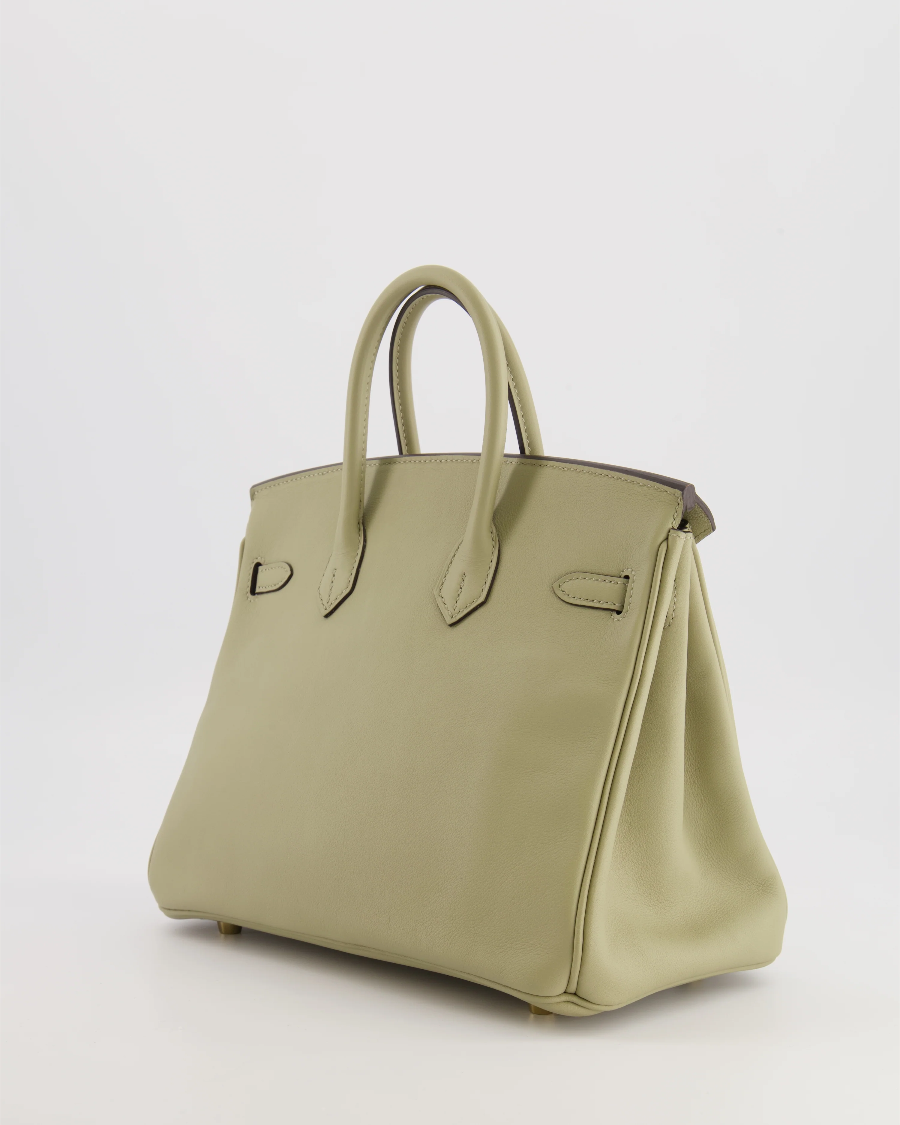 Hermès Birkin 25 Retourne Bag in Sauge Swift Leather with Gold Hardware - Image 7