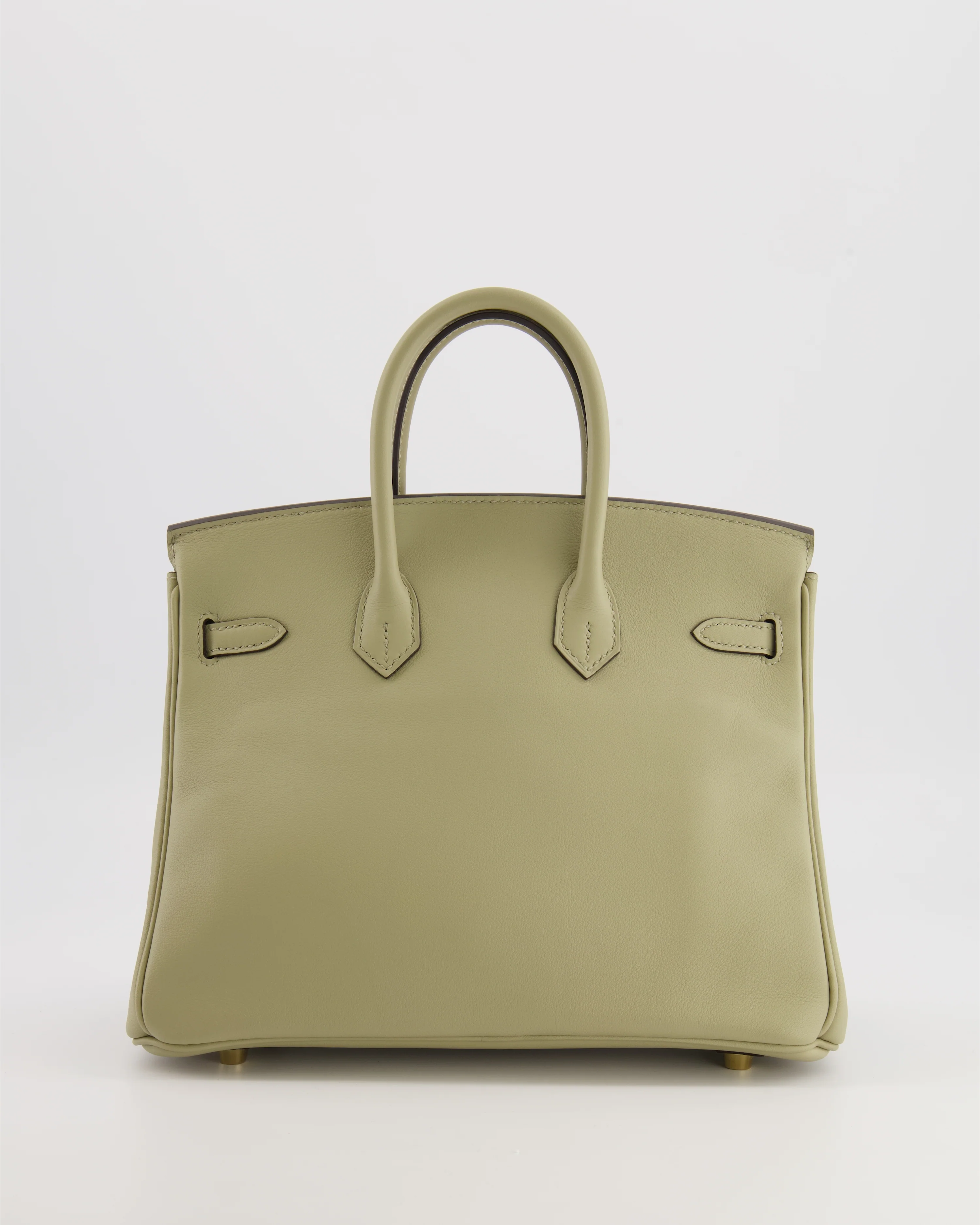Hermès Birkin 25 Retourne Bag in Sauge Swift Leather with Gold Hardware - Image 9