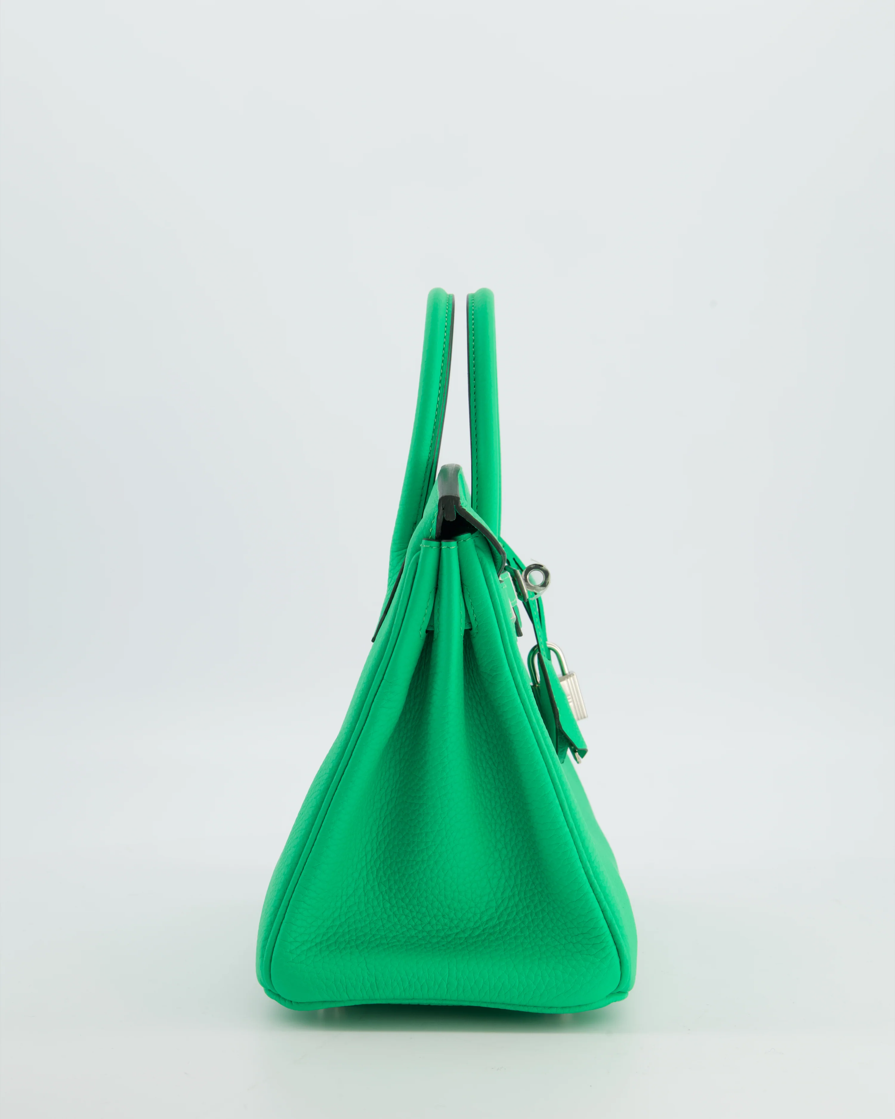 Hermès Birkin 25 Retourne Bag in Vert Comics Togo Leather with Palladium Hardware - Image 7