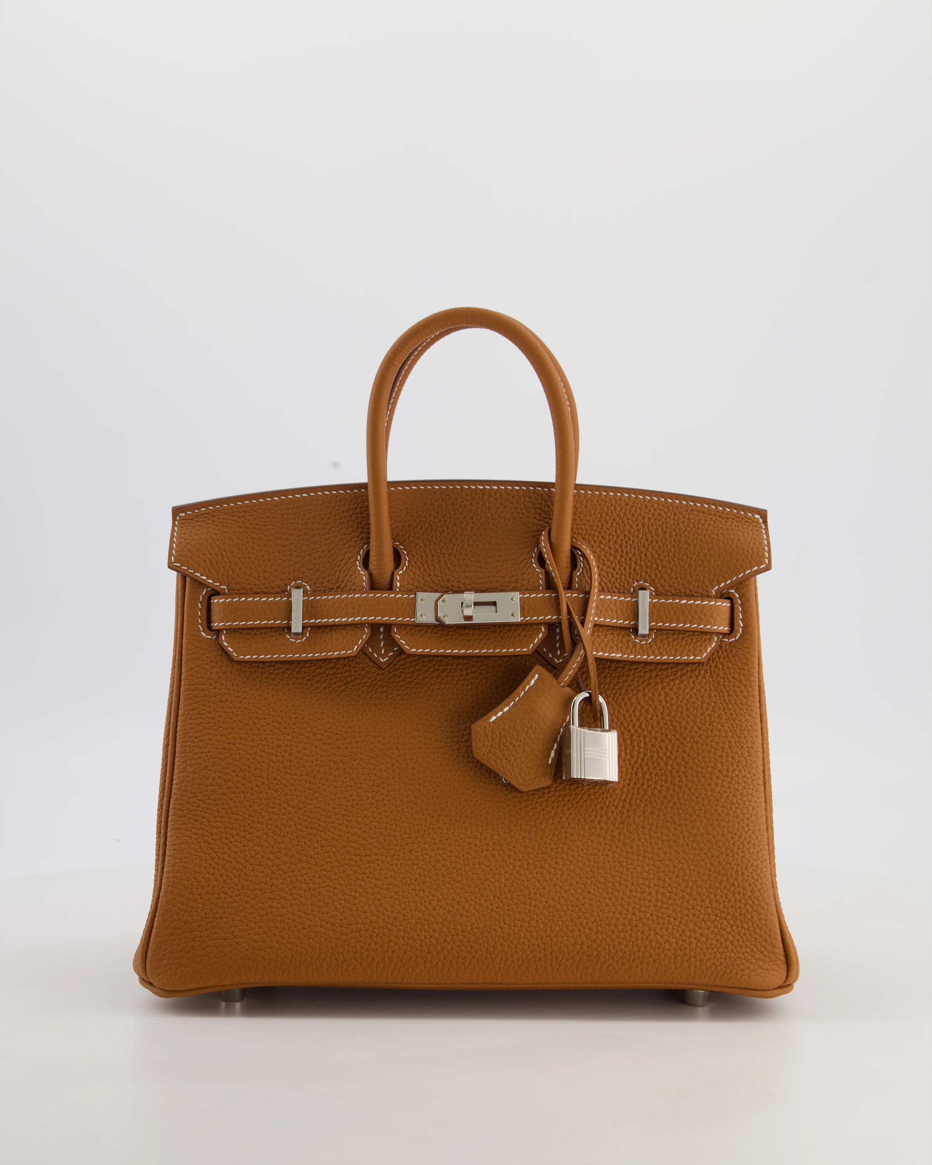 Hermès Birkin 25 Retourne Gold Togo Leather with Palladium Hardware - Image 21