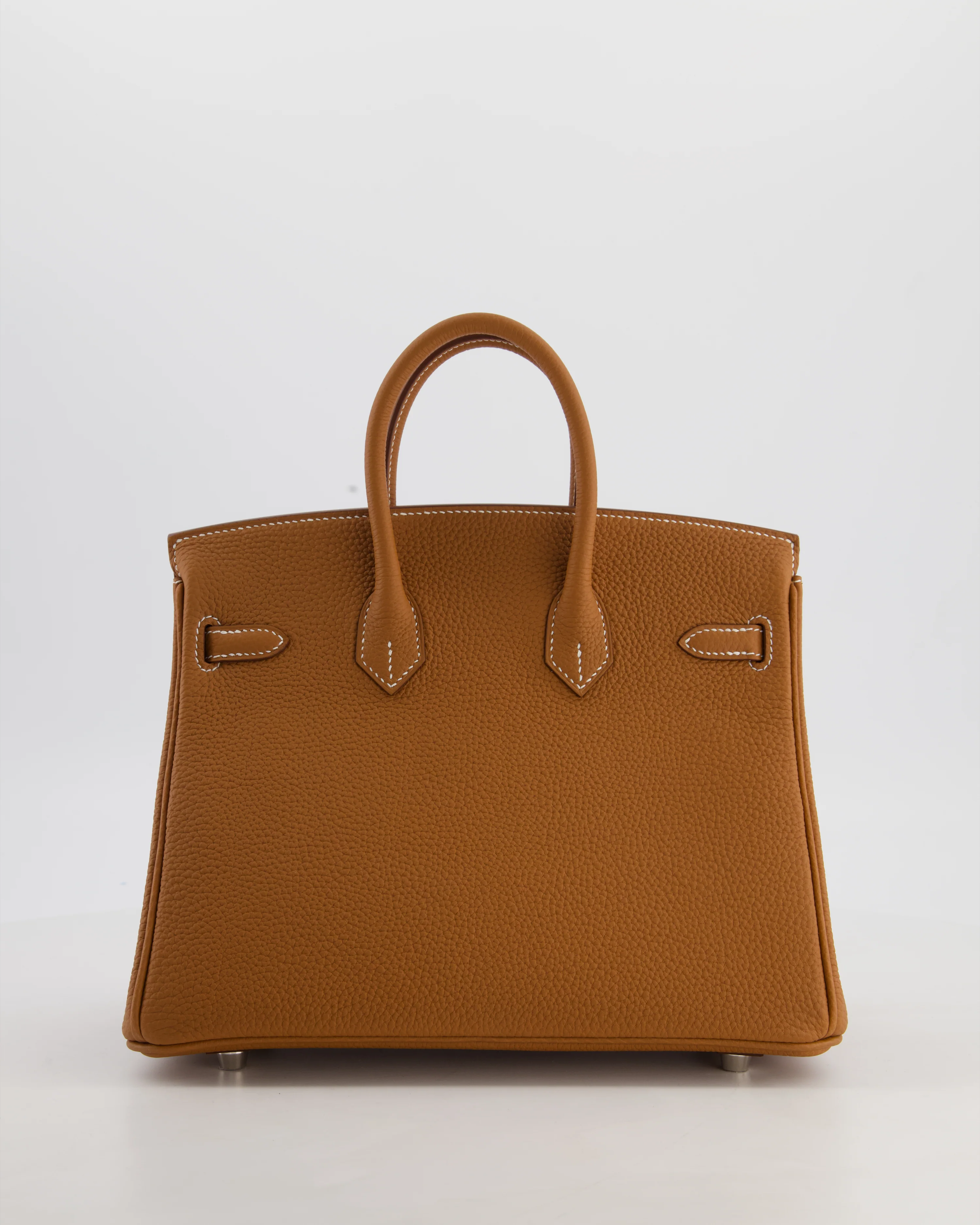 Hermès Birkin 25 Retourne Gold Togo Leather with Palladium Hardware - Image 6
